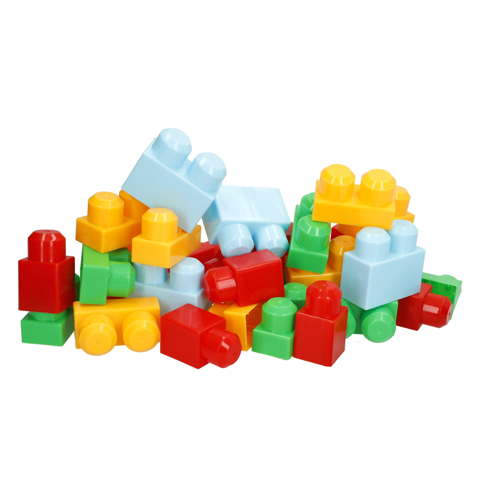 Conjunto de blocos de montar foguete com 40 peças, cores sortidas, COLORBABY