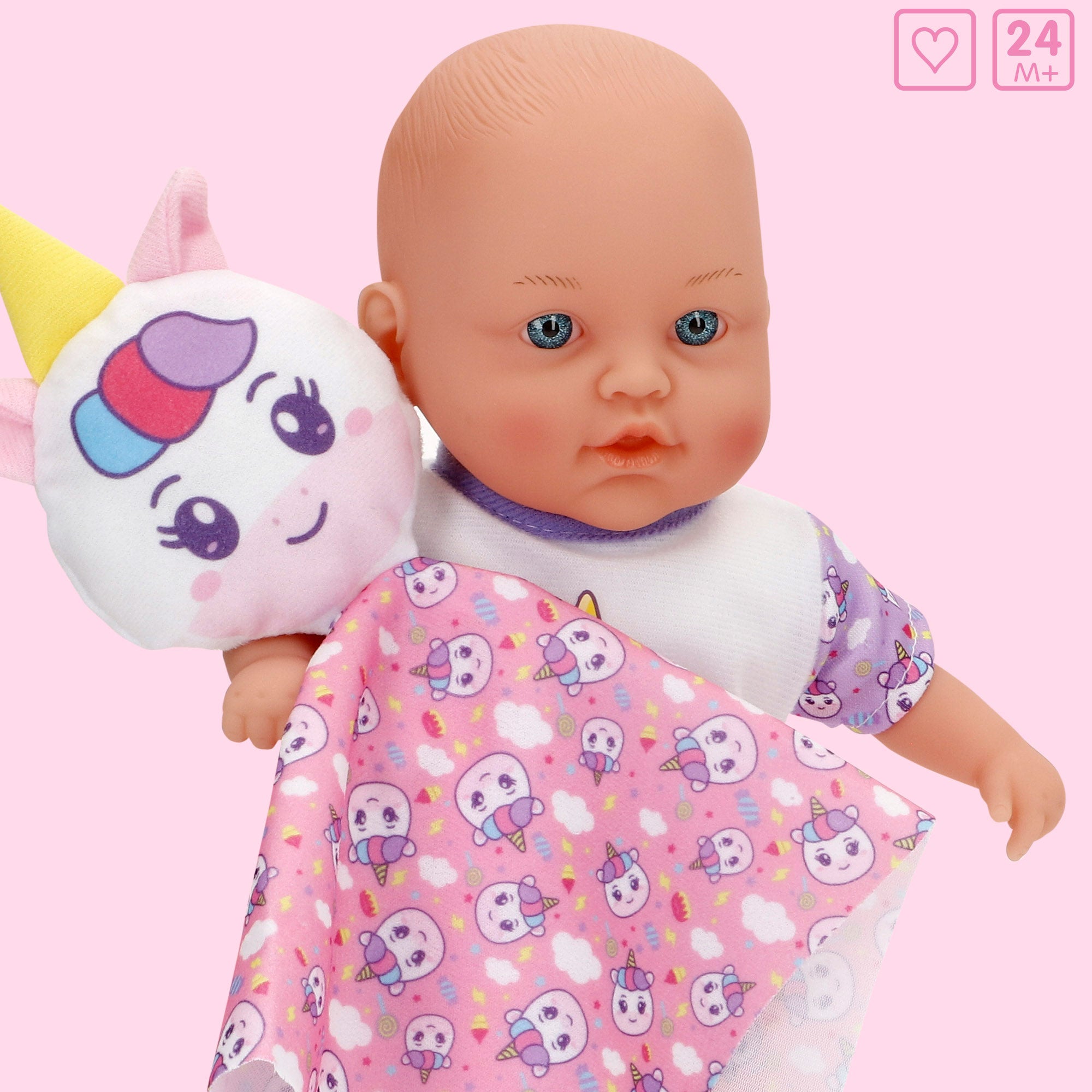 Boneca de pano para bebé, 32 cm, COLORBABY