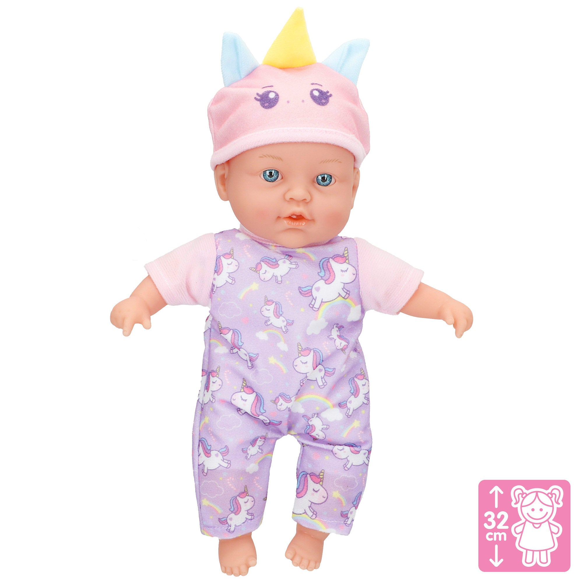 Boneca de pano para bebé, 32 cm, COLORBABY