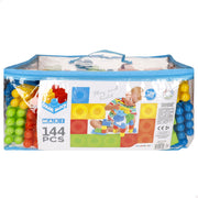 Conjunto de Blocos de Construção Maxi Color Block com 144 Peças