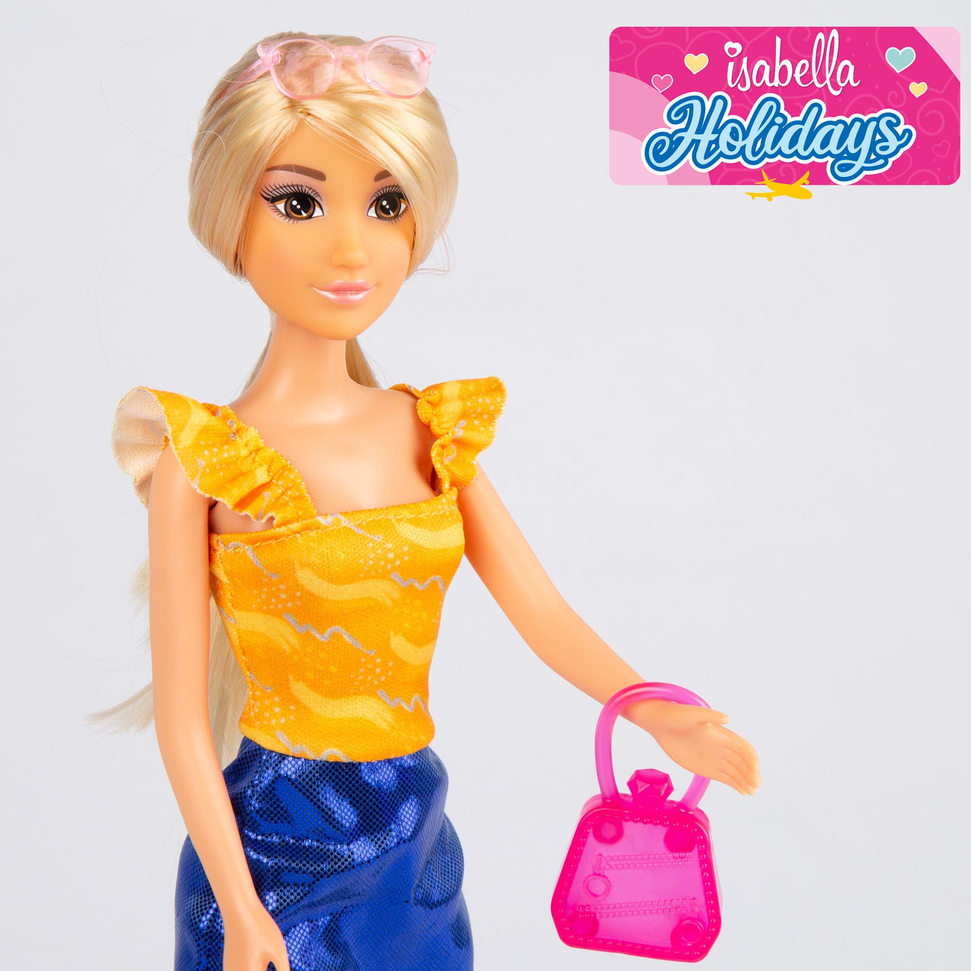 Boneca Isabella com carro desportivo e acessórios