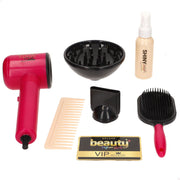 Kit de cabeleireiro infantil com acessórios de beleza