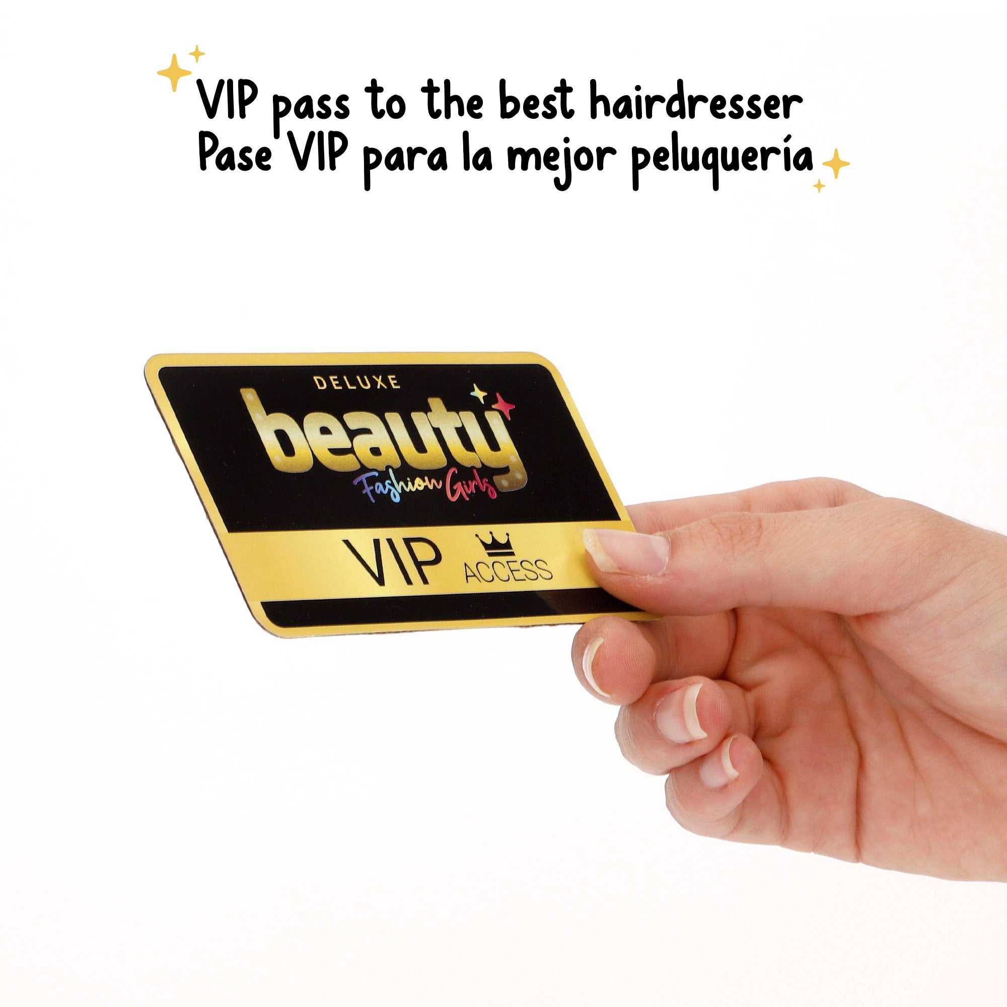 Kit de cabeleireiro infantil com acessórios de beleza