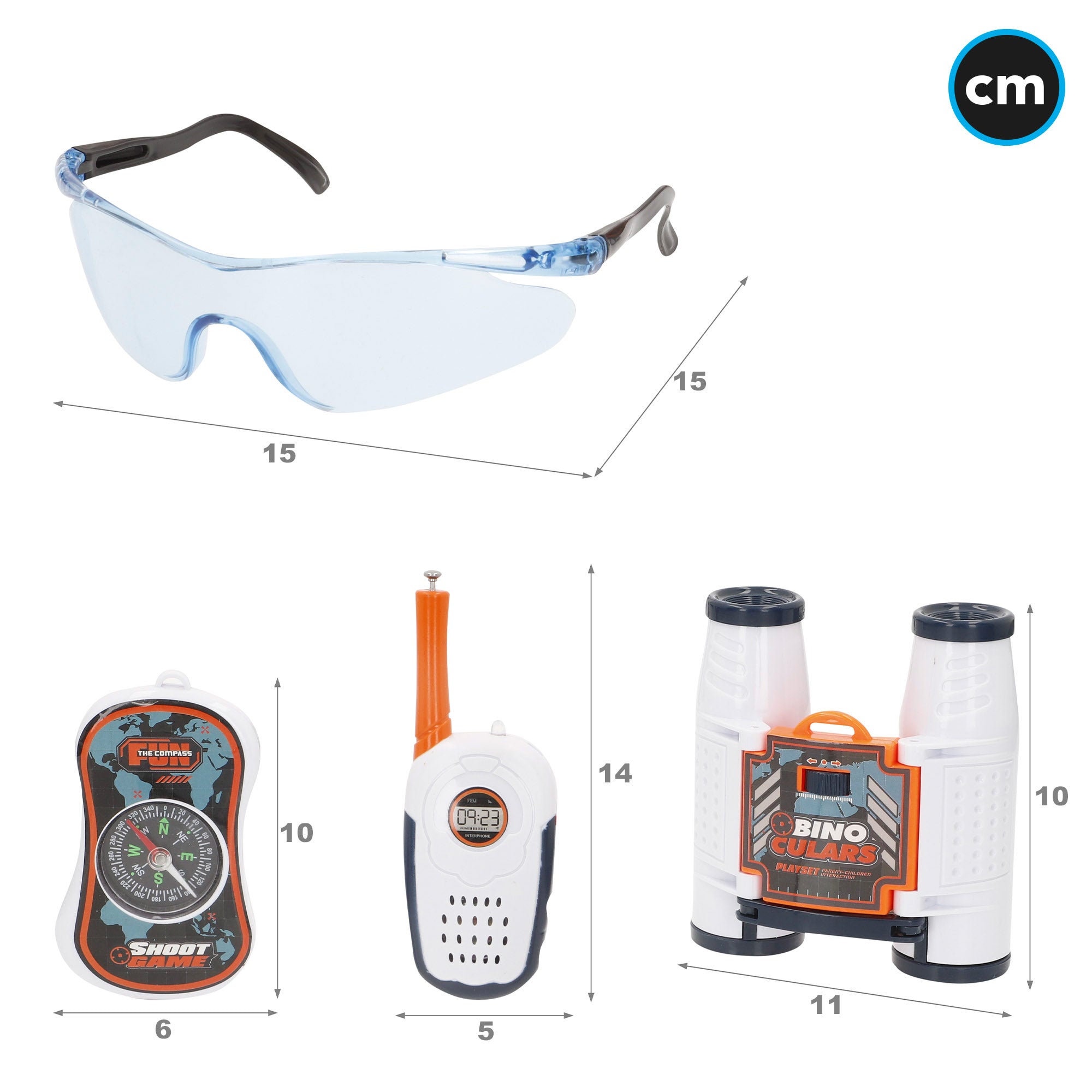 Conjunto de Brinquedo Polícia Power Action com Luzes