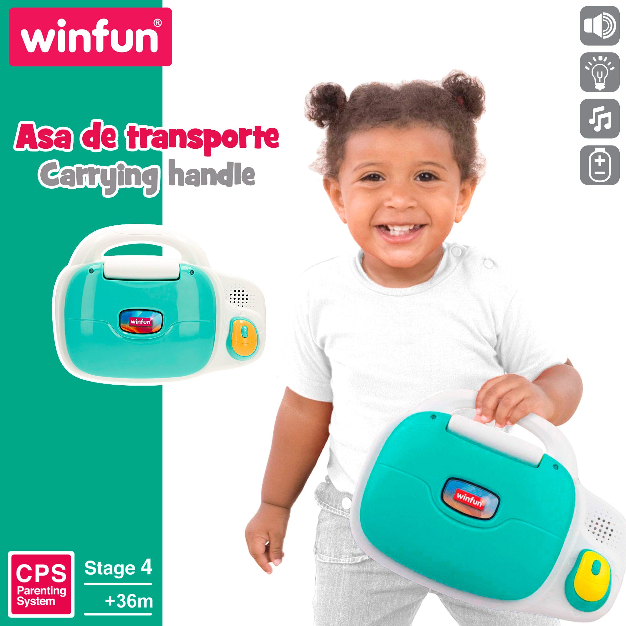 Computador portátil bilingue Winfun para crianças