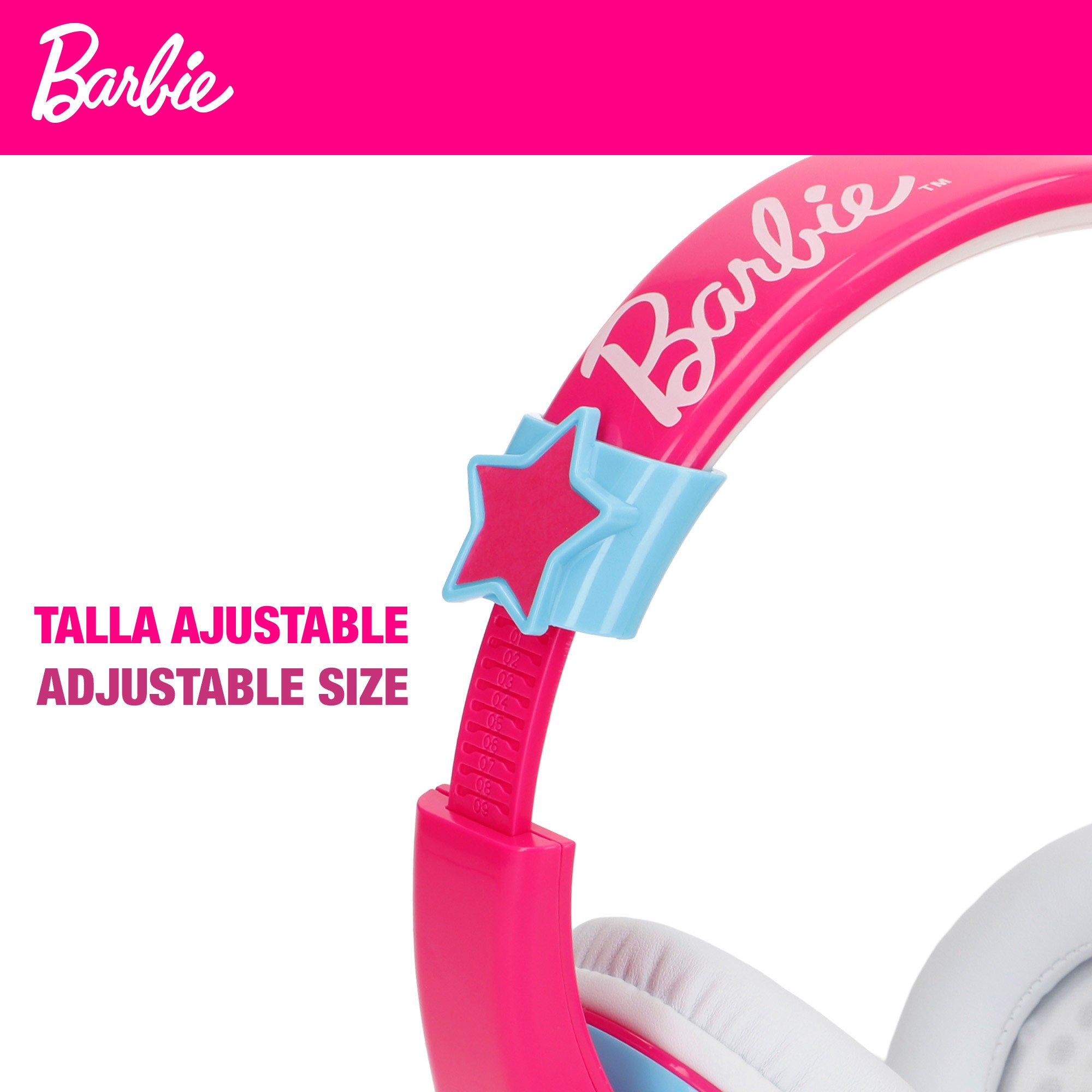Auriculares Bluetooth infantis da Barbie