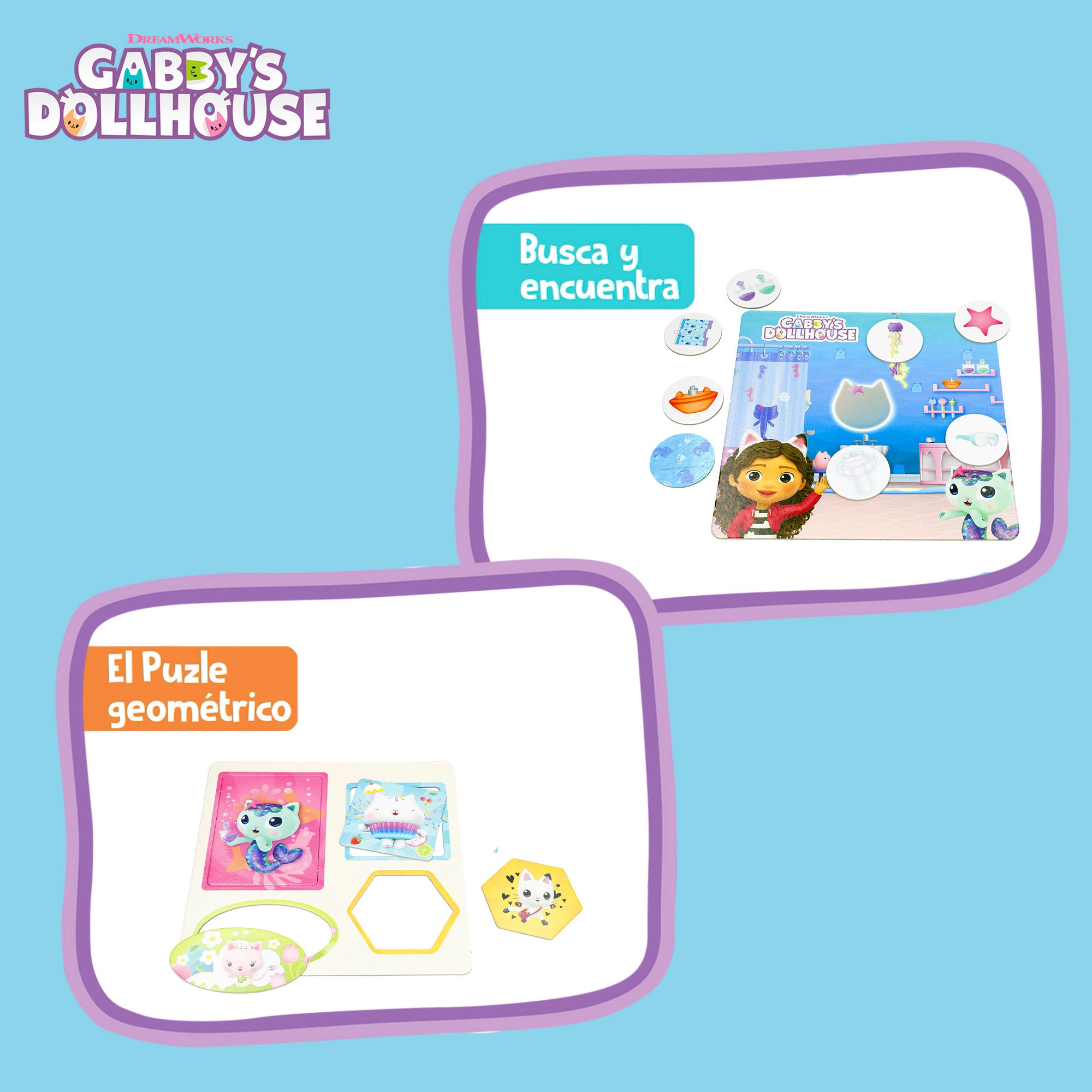 Gabby's Dollhouse 10 em 1 - Jogos de Tabuleiro