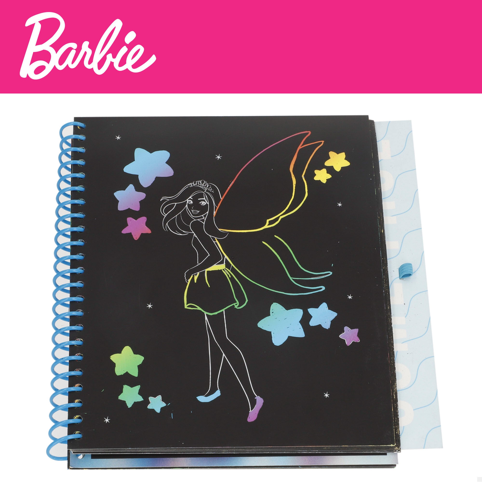 Livro de raspar da Barbie com figuras para raspar
