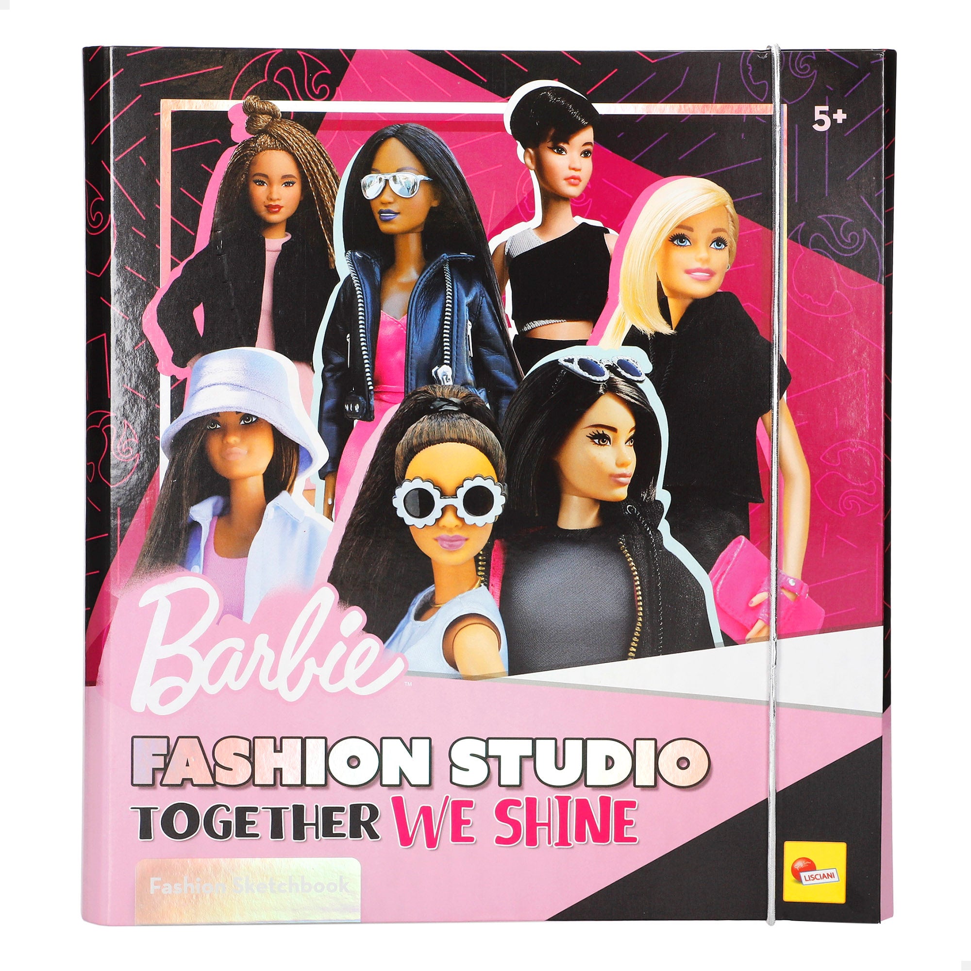 O Estúdio de Moda da Barbie cria designs, colas e cores.