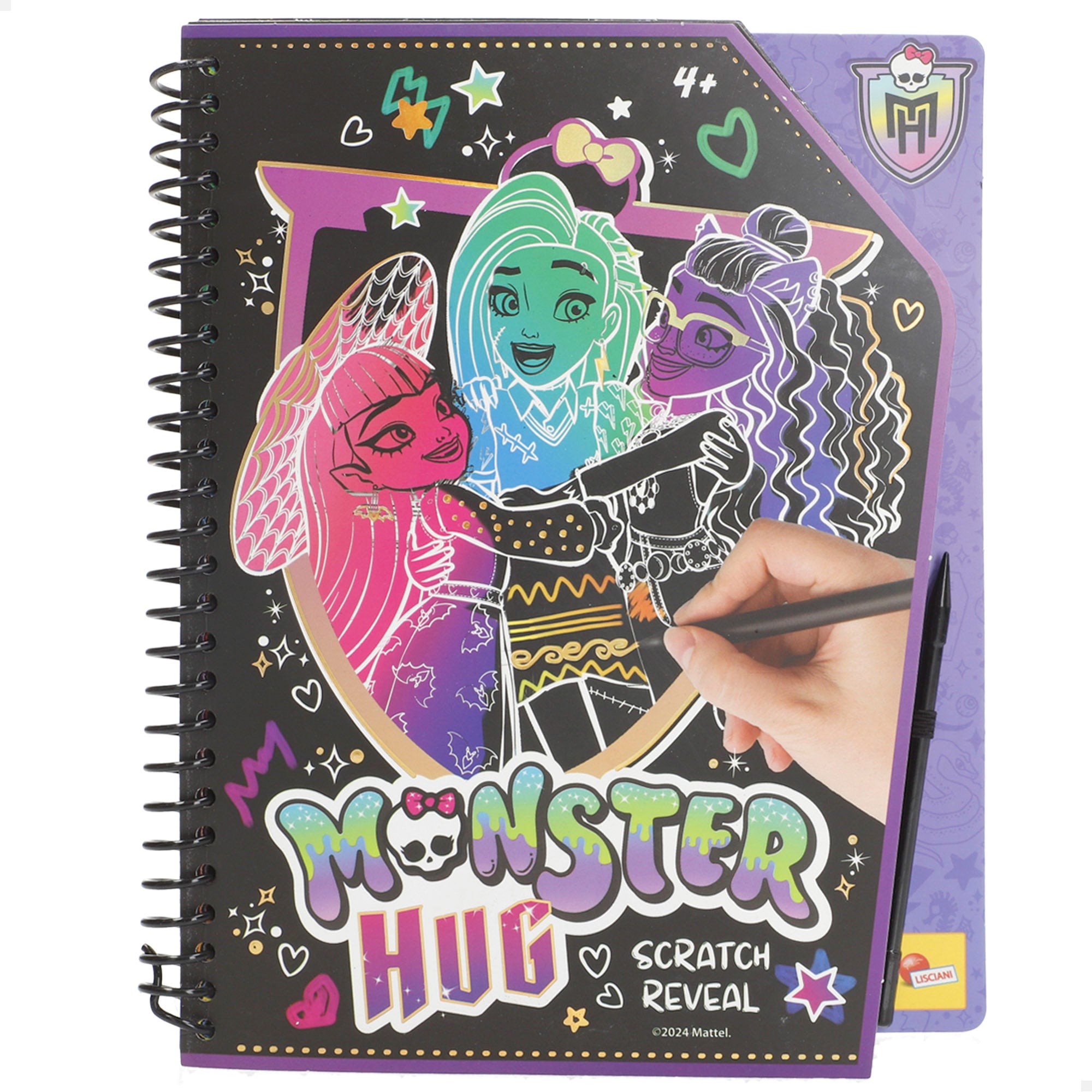 Livro de raspar Monster High com imagens para raspar