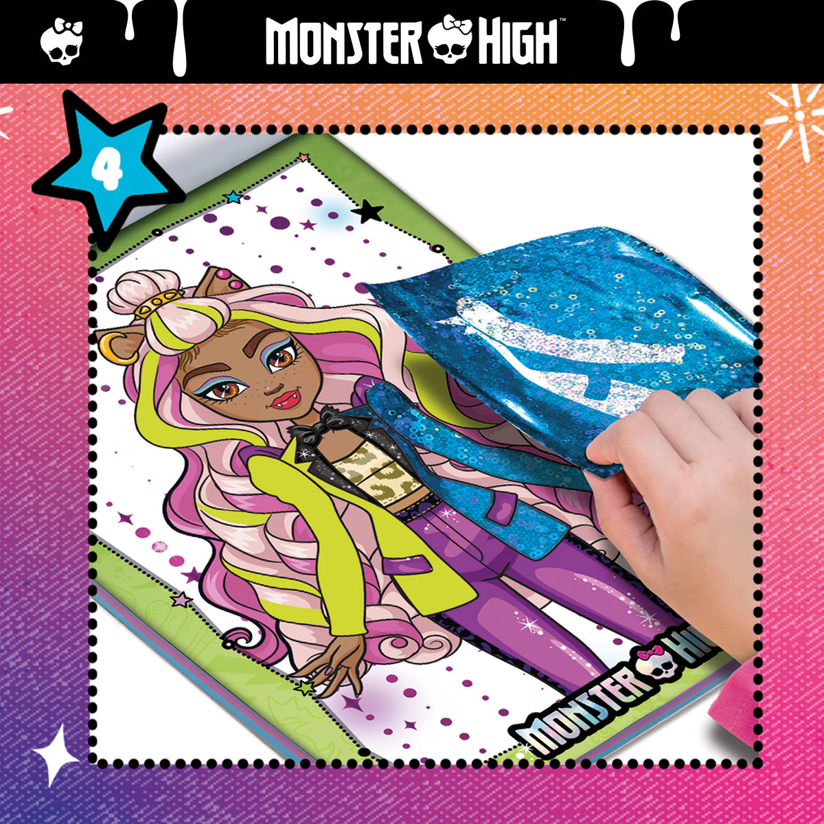 Livro de atividades para colorir e decorar Monster High
