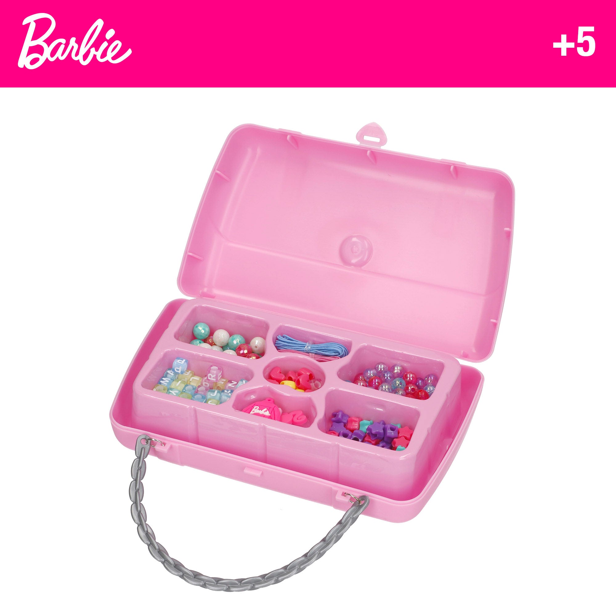 Kit para fazer pulseiras e colares da Barbie com bolsa organizadora