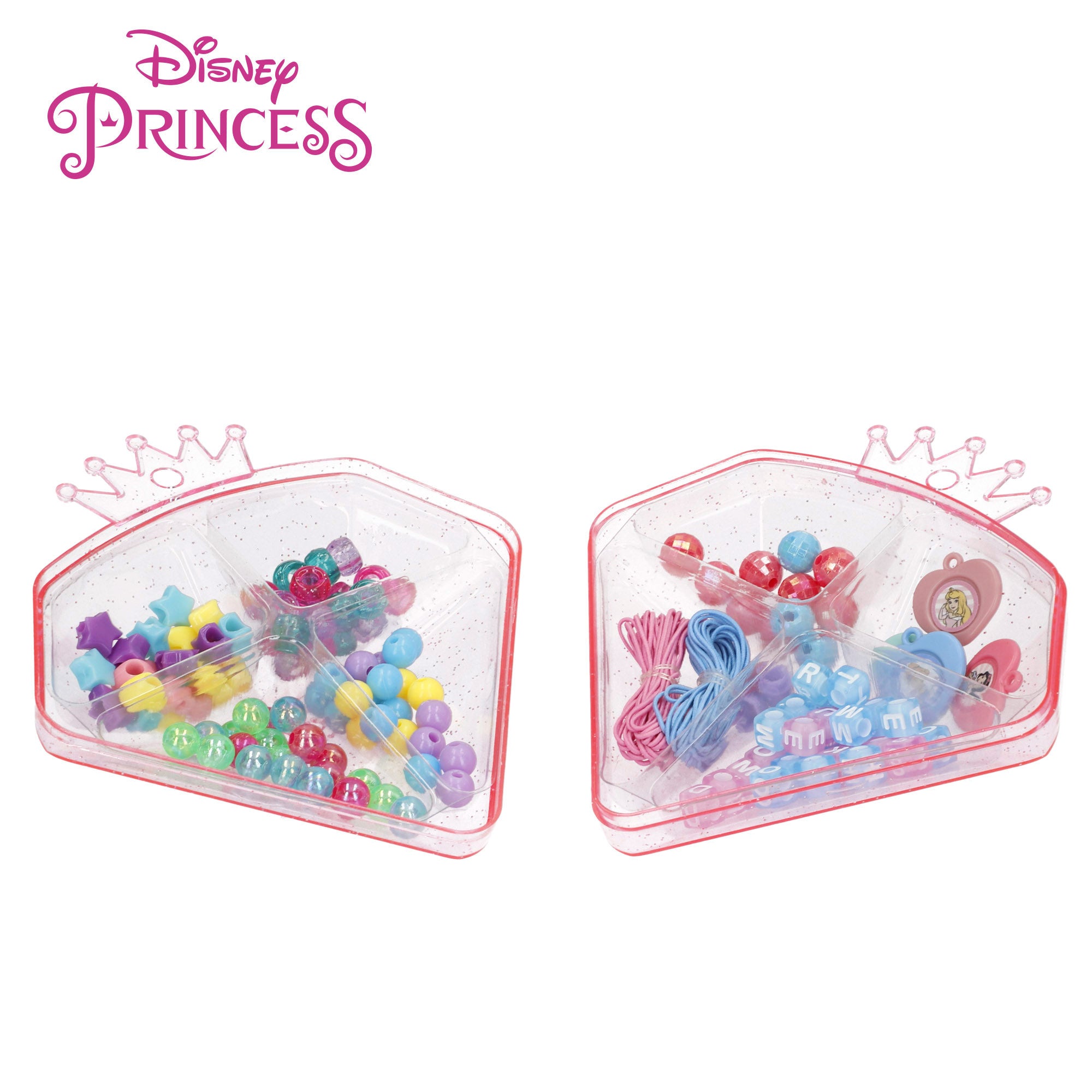 Conjunto de joias e colar das Princesas Disney com acessórios.