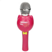 Microfone infantil sem fios Bontempi rosa com altifalante