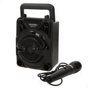 Mini coluna sem fios Bontempi com microfone e luzes 11,5 x 10 x 18 cm