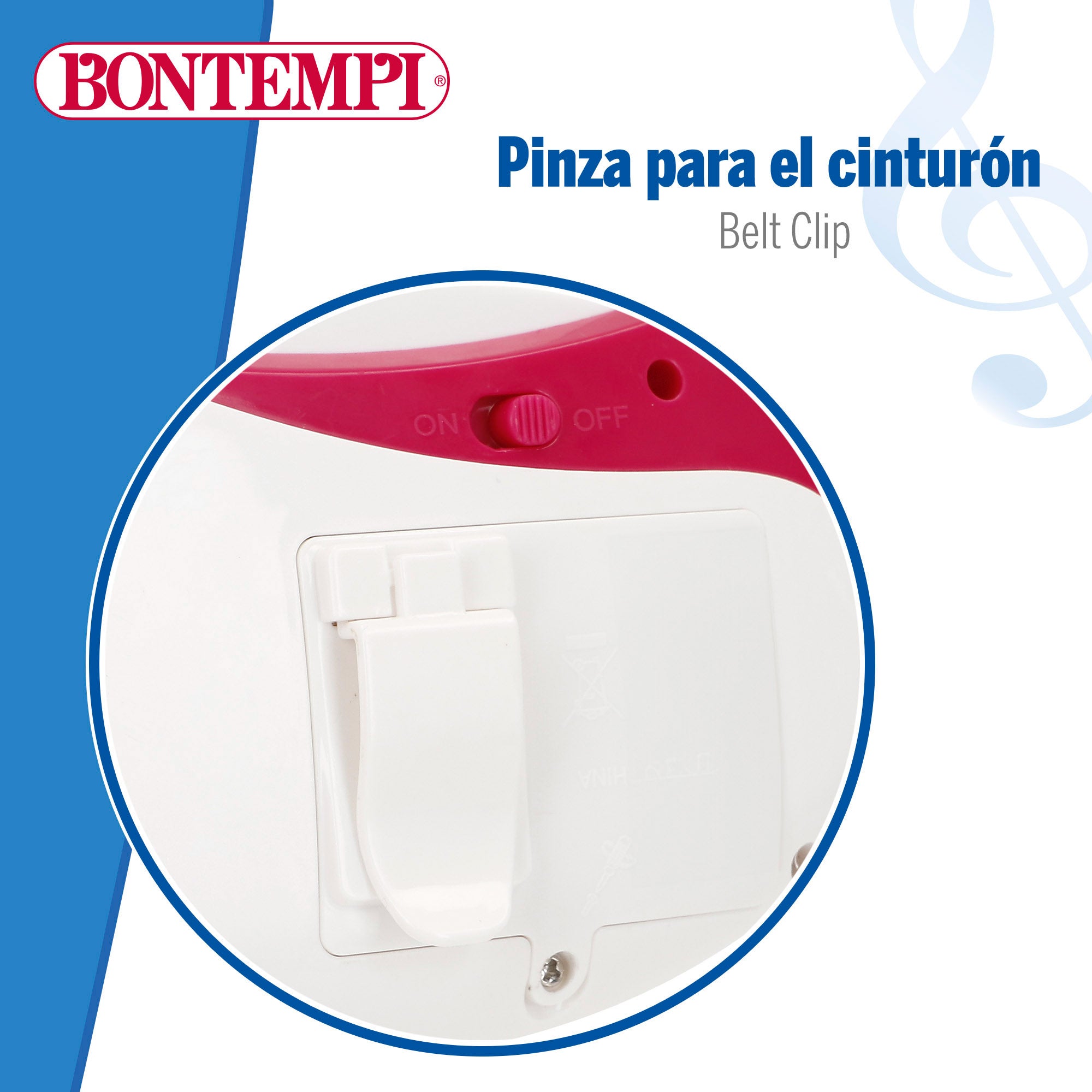 Amplificador de microfone Bontempi com luzes e sons.