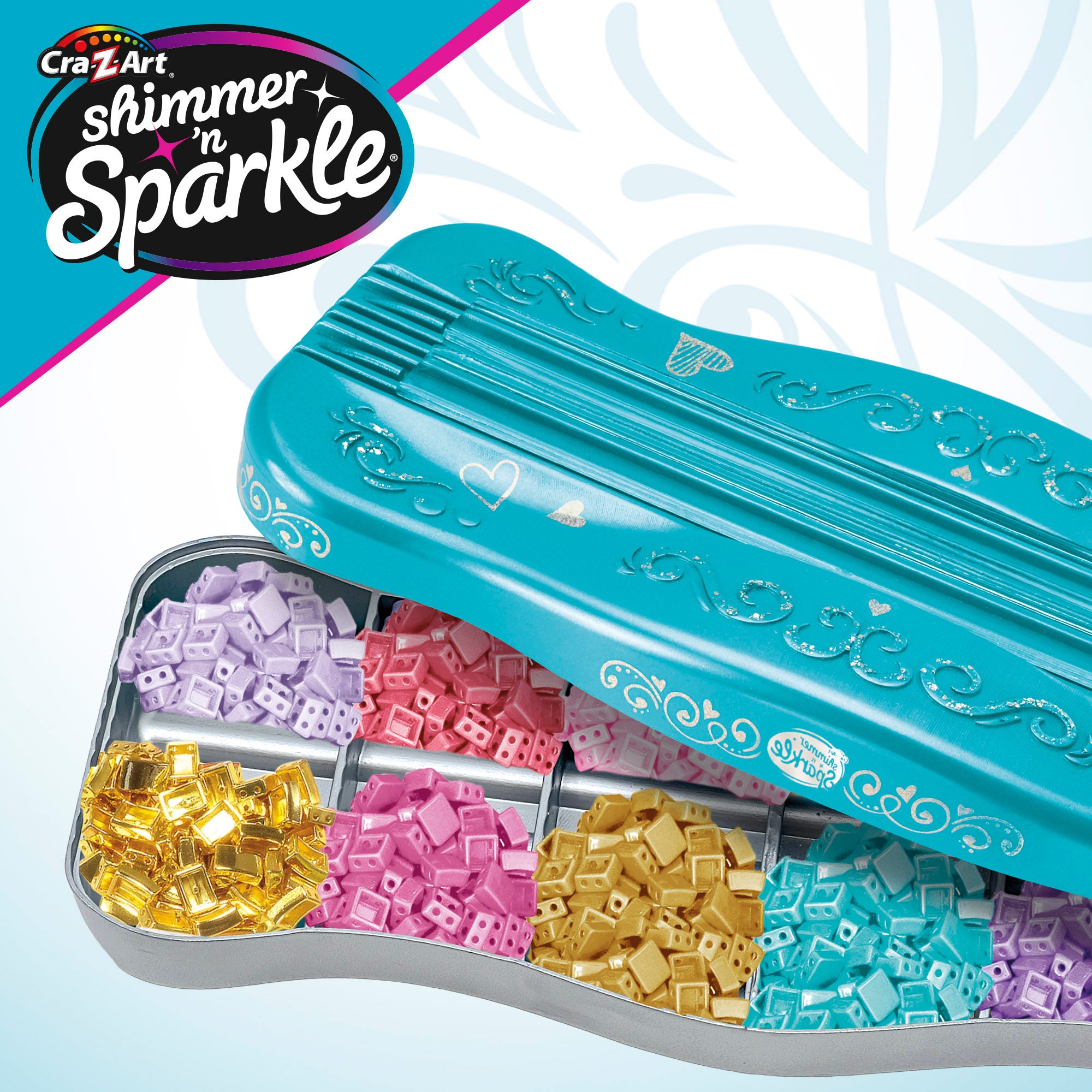 Kit Shimmer 'n Sparkle: pulseiras, brincos e anéis feitos com missangas Tila.