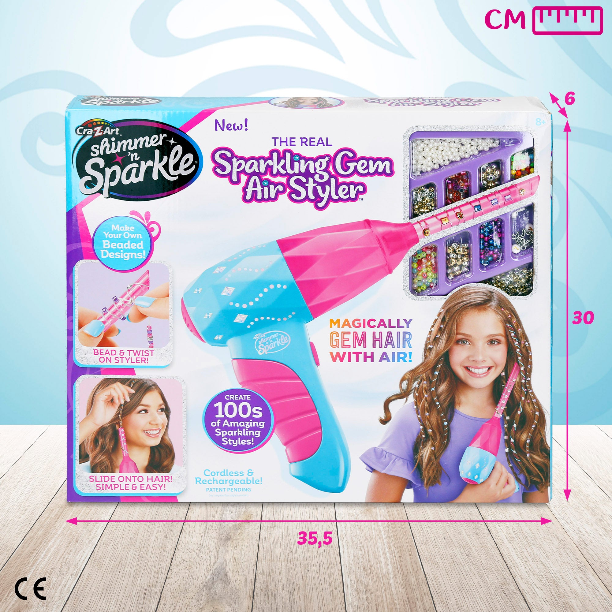 Aplicador de joalharia para cabelo Shimmer 'n Sparkle