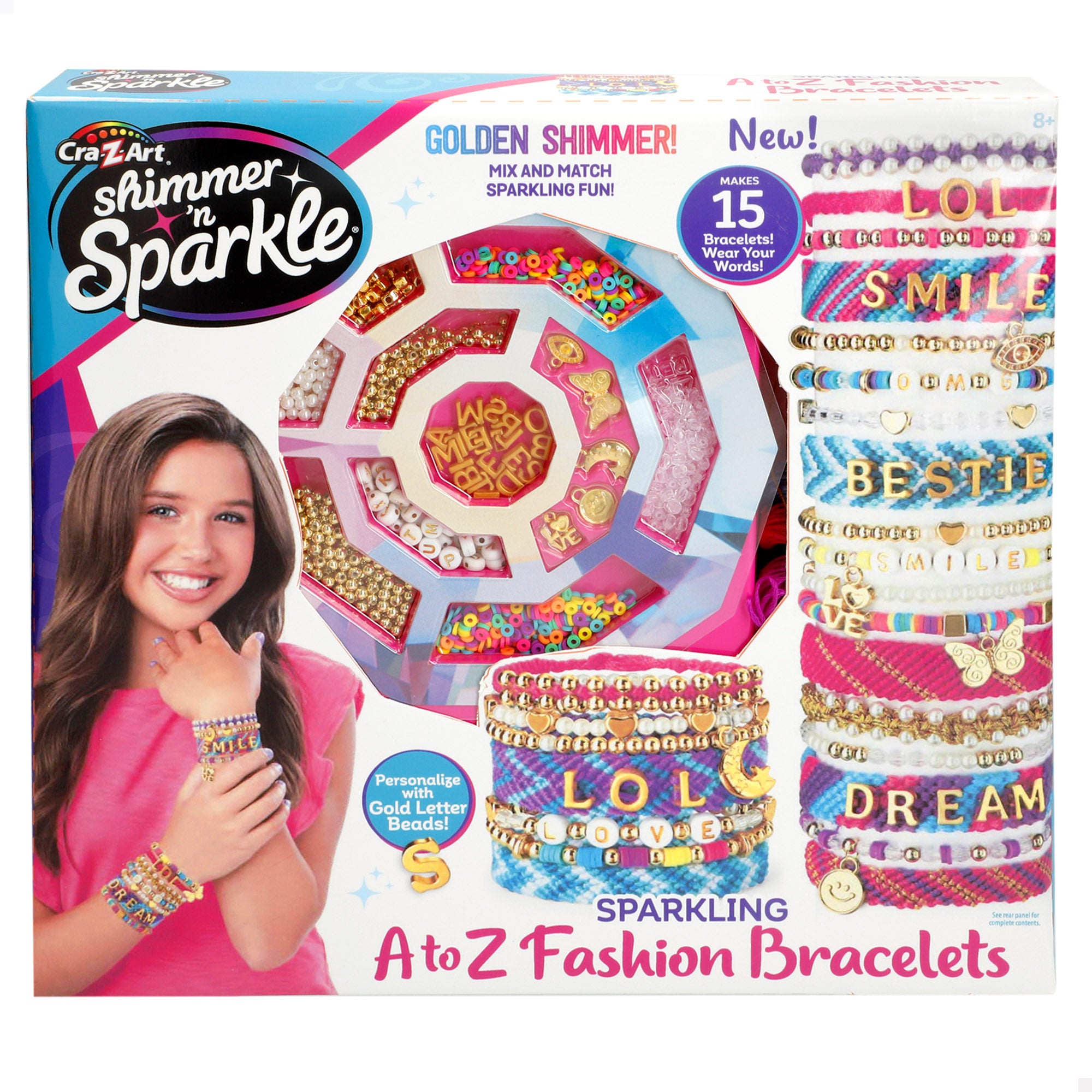 Kit Shimmer 'n Sparkle para fazer pulseiras brilhantes