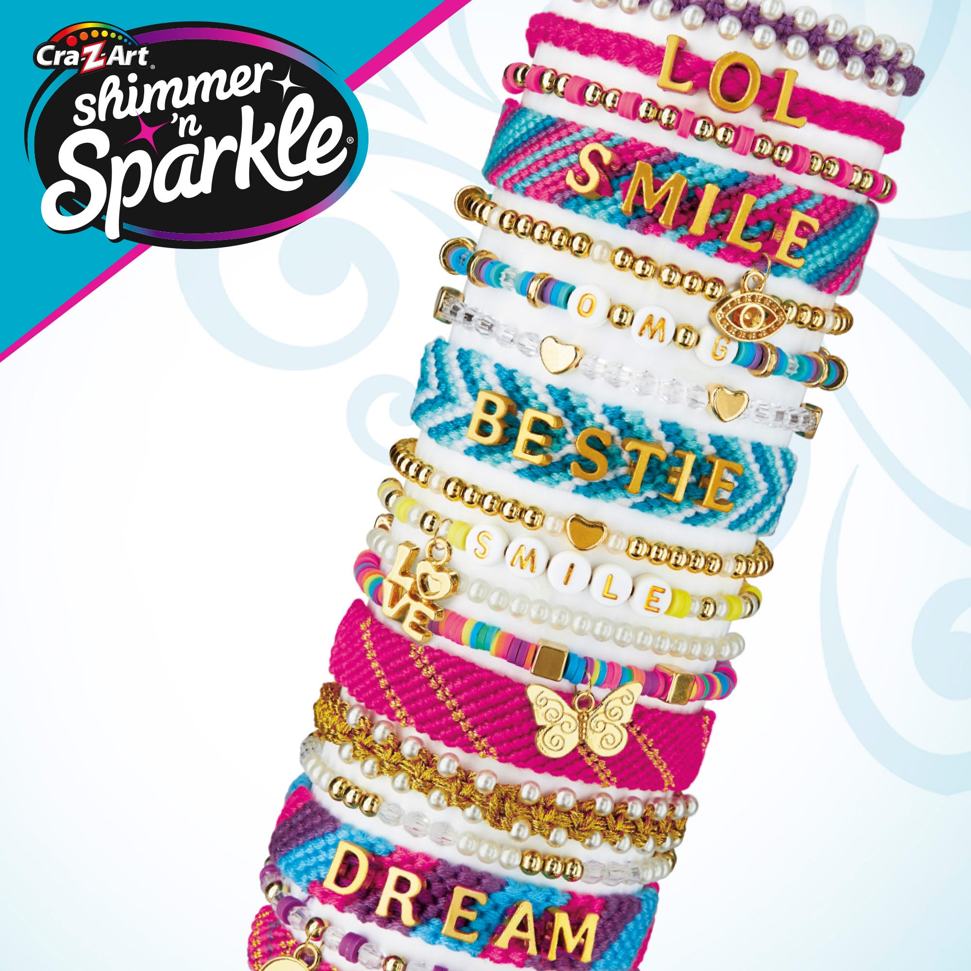 Kit Shimmer 'n Sparkle para fazer pulseiras brilhantes