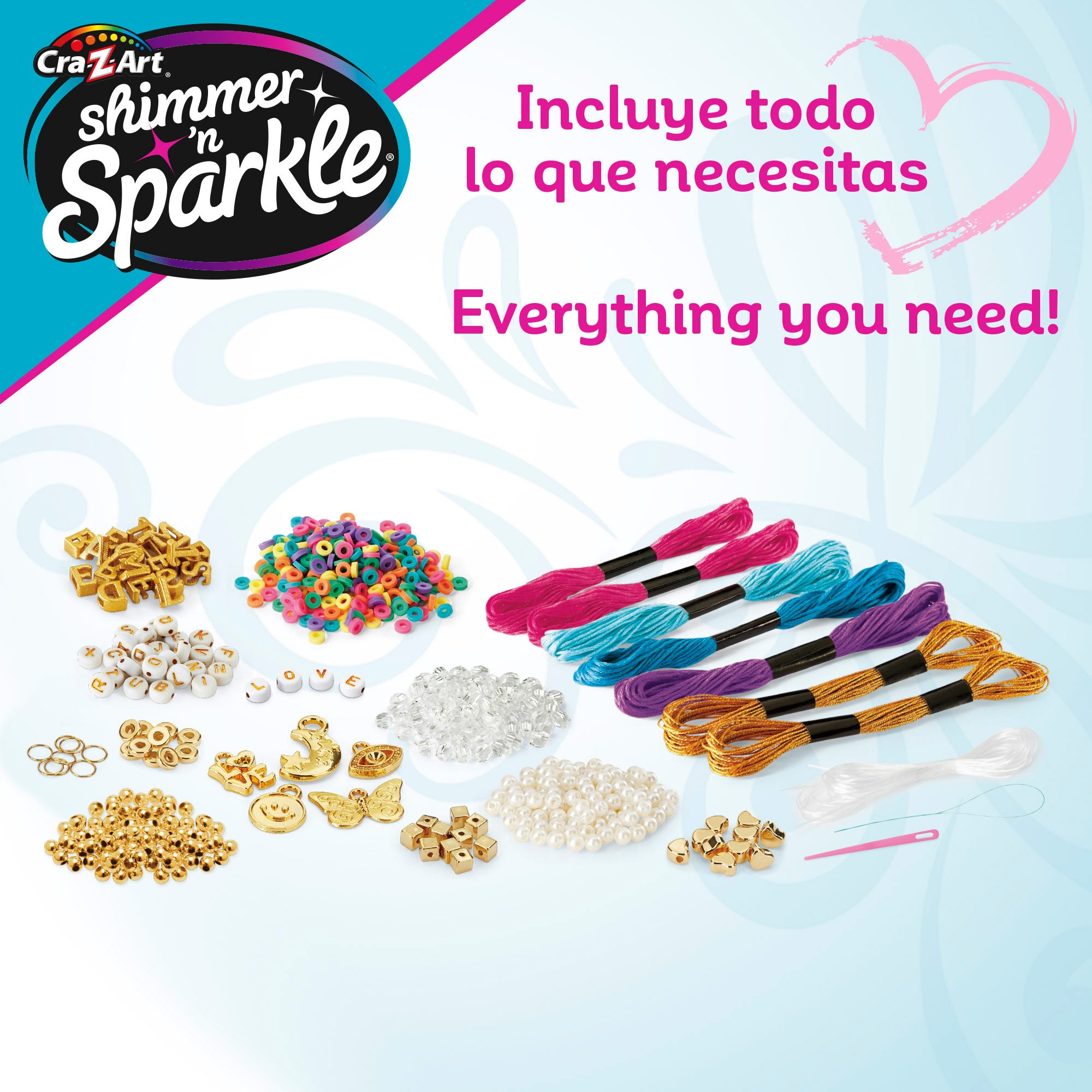 Kit Shimmer 'n Sparkle para fazer pulseiras brilhantes