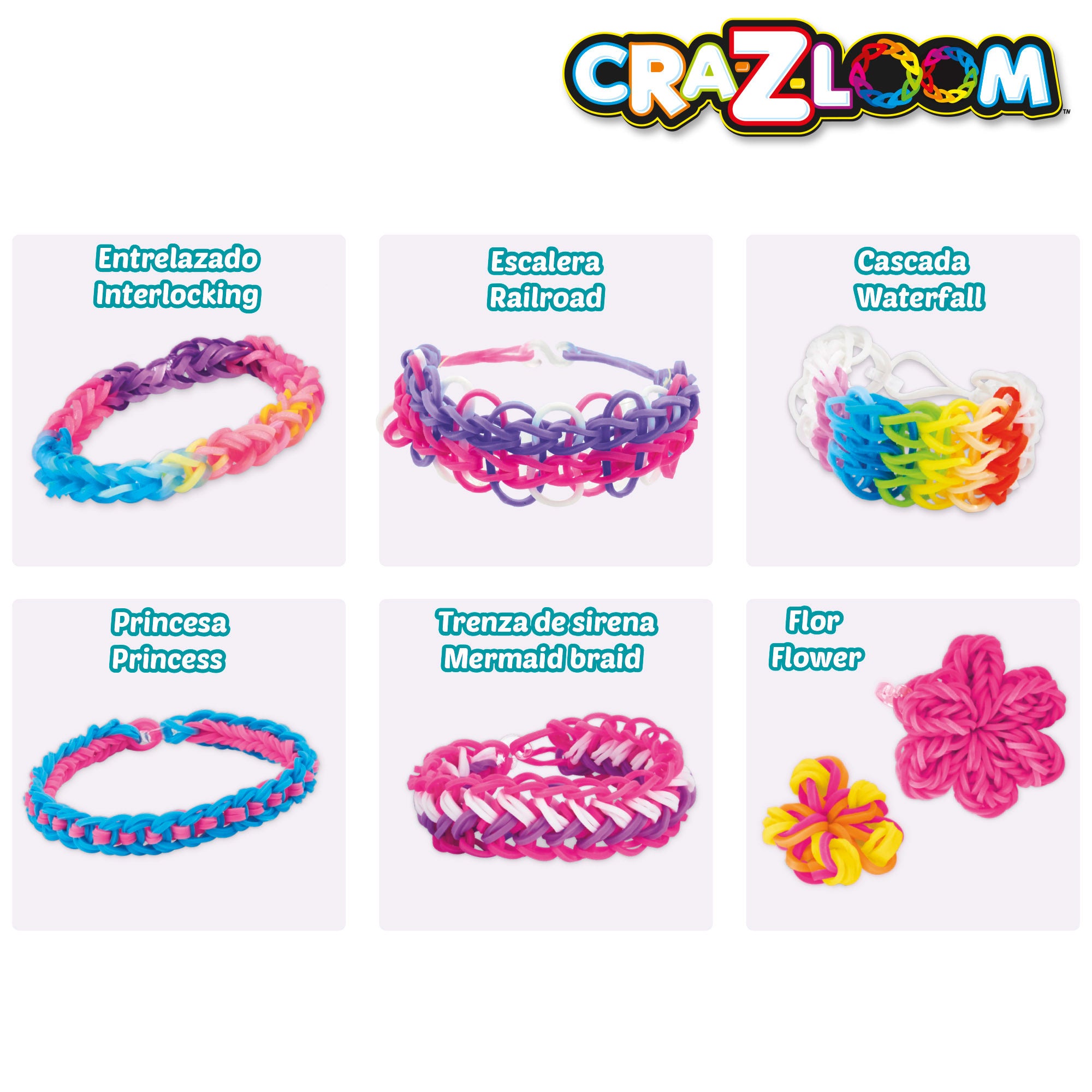 Conjunto de pulseiras de borracha Rock Cra-Z-Art
