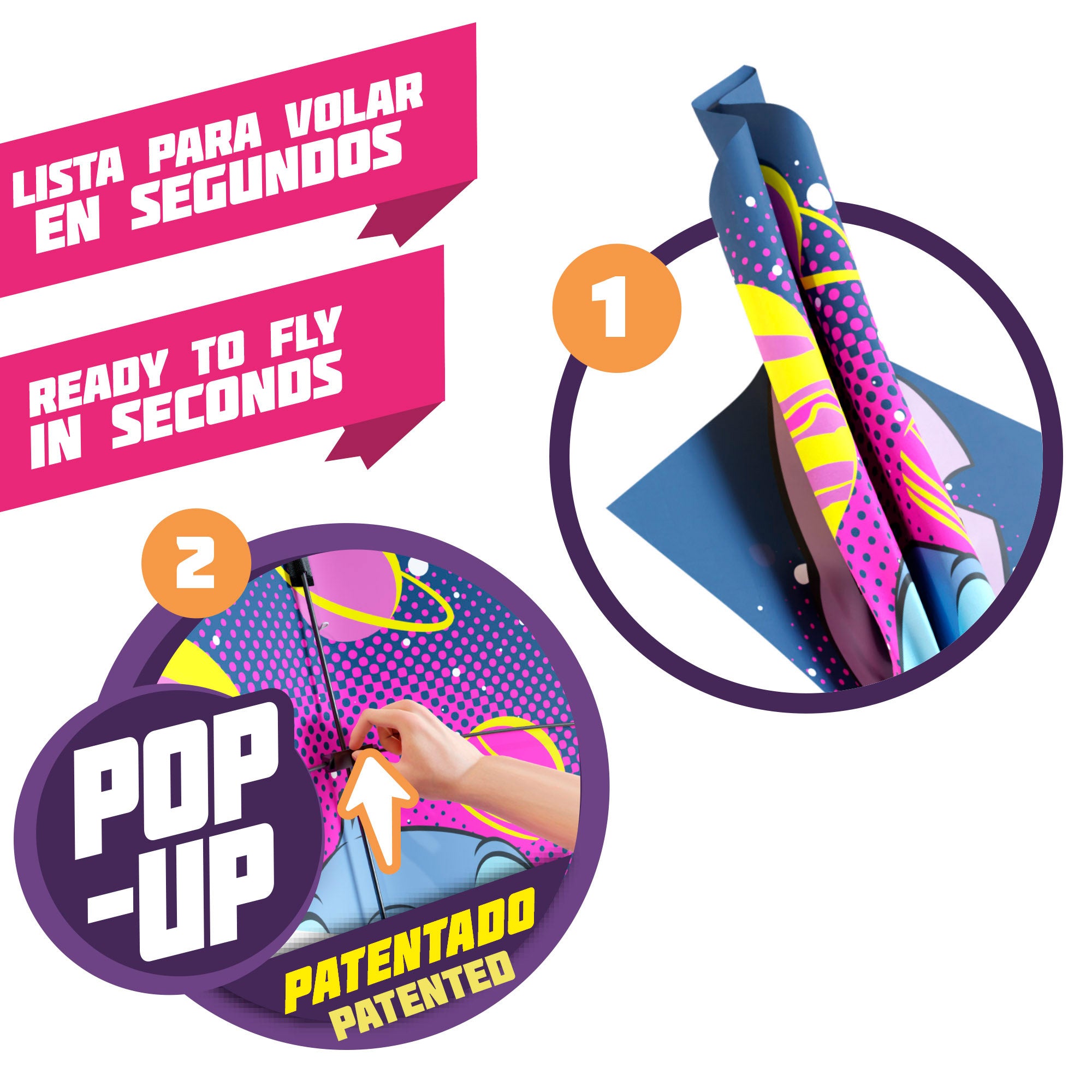 Cometa Pop-Up em Forma de Diamante Stitch