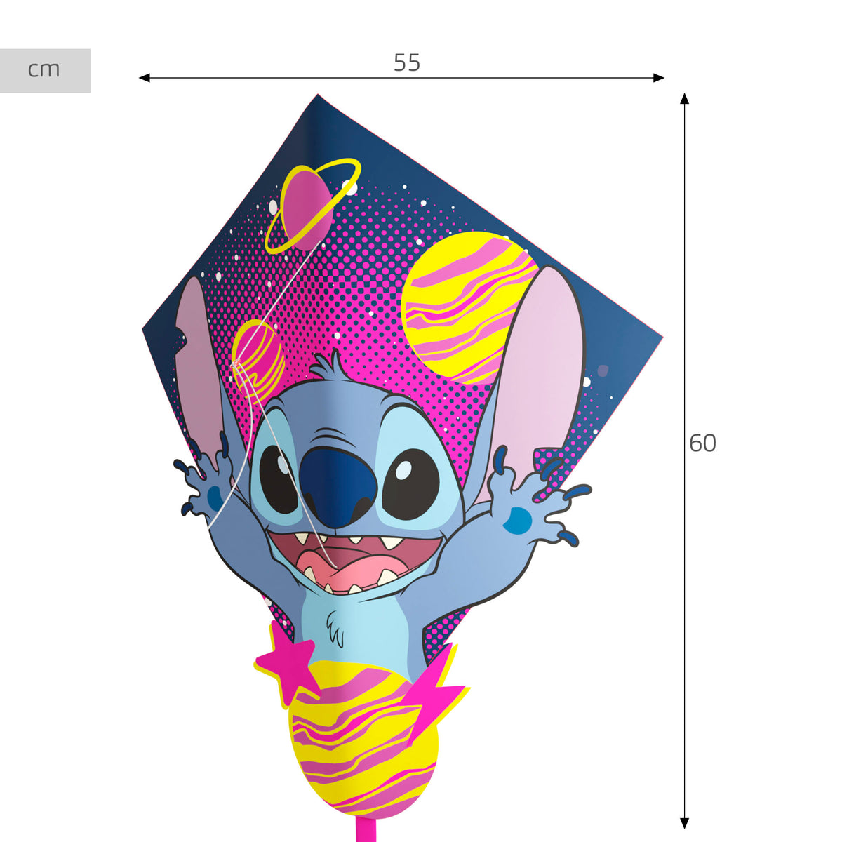 Cometa Pop-Up em Forma de Diamante Stitch