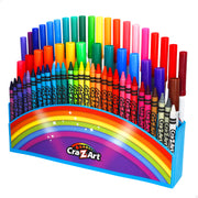 Conjunto de lápis de cera e marcadores Cra-Z-Art com 64 cores.
