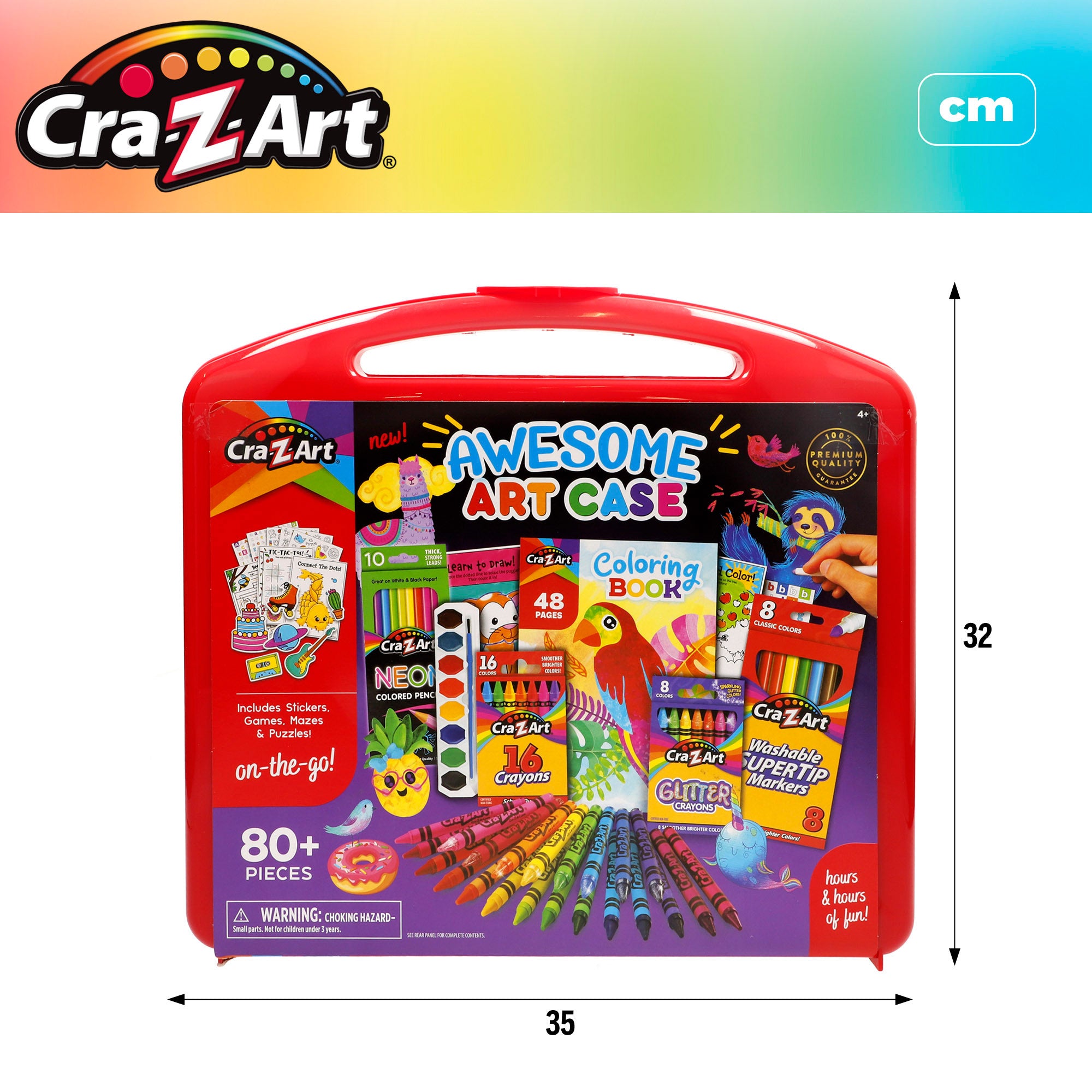 Kit de arte Cra-Z-Art com cores e atividades