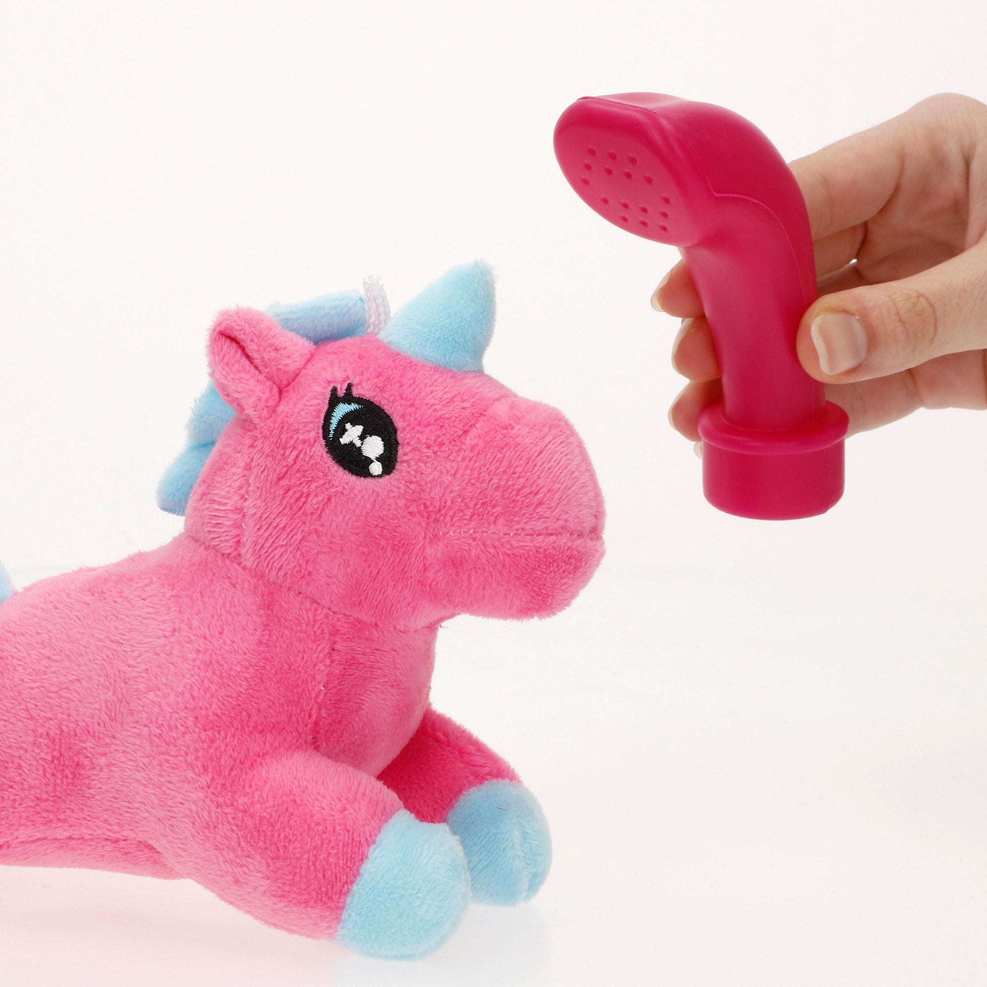 Bolsa de transporte de peluche de unicórnio Go Go Friends com acessórios variados