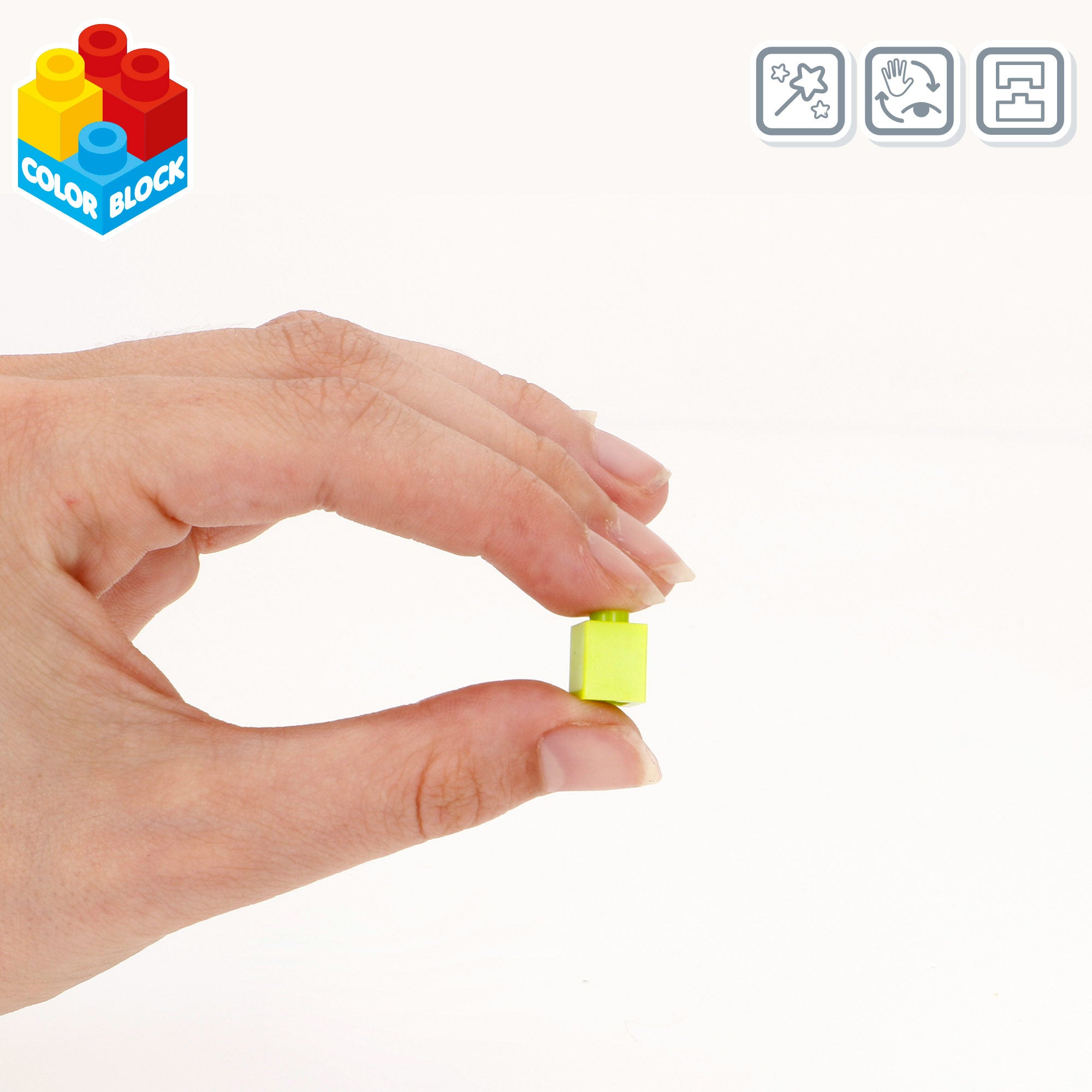Conjunto de blocos de construção Nano Color Block com 500 peças