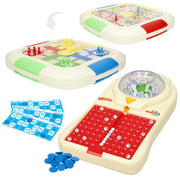 Conjunto de 3 jogos de tabuleiro: Parcheesi, Goose Game e Bingo CB Games