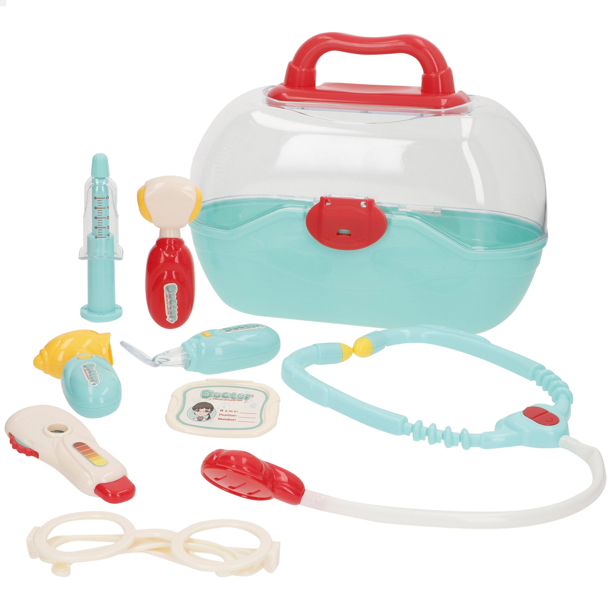 O Meu Kit Médico de Brinquedo com Acessórios, 8 Peças