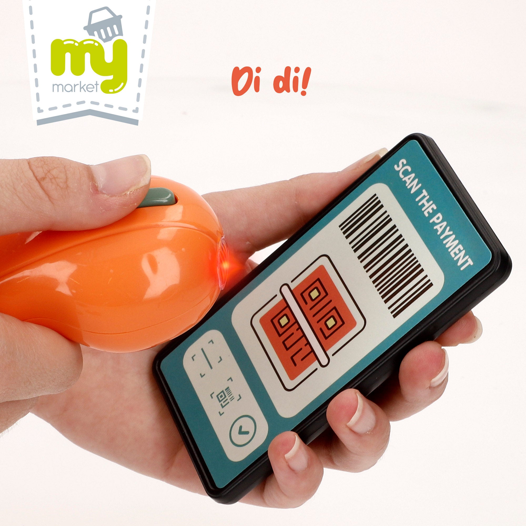 Caixa registadora interativa para casa com luz e som.