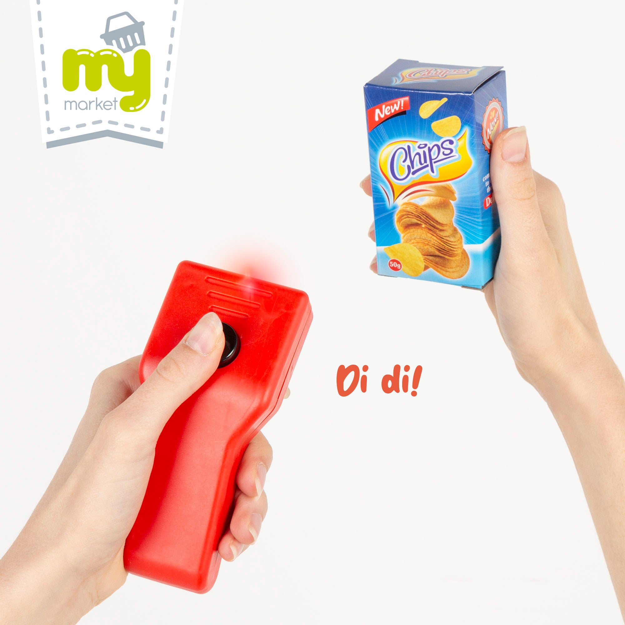 O meu supermercado doméstico com luzes, som e acessórios.