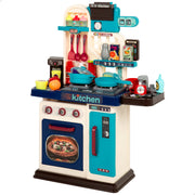 Cozinha de brinquedo elétrica com luz, som e acessórios 53x22x69 cm My Home