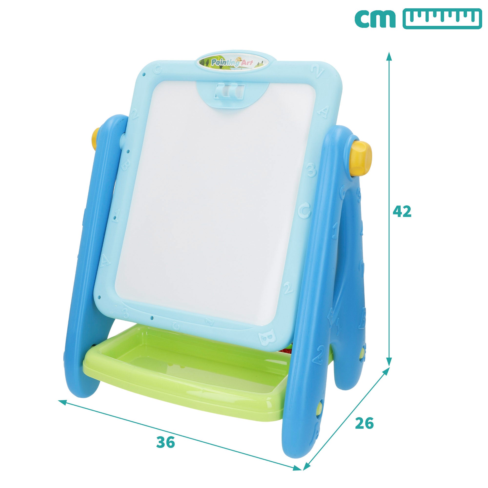 Quadro branco magnético 2 em 1 Good Idea com números e letras