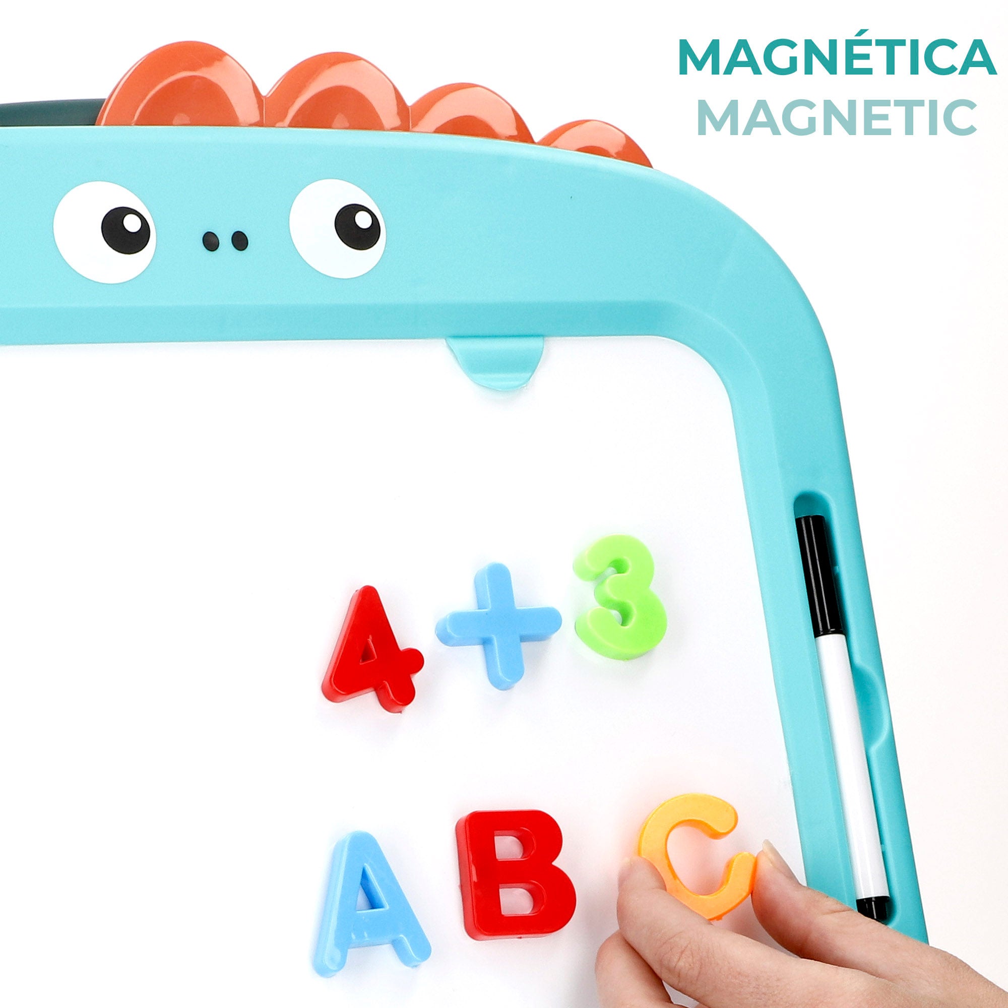 Quadro branco magnético 2 em 1 Good Idea com altura ajustável e acessórios.