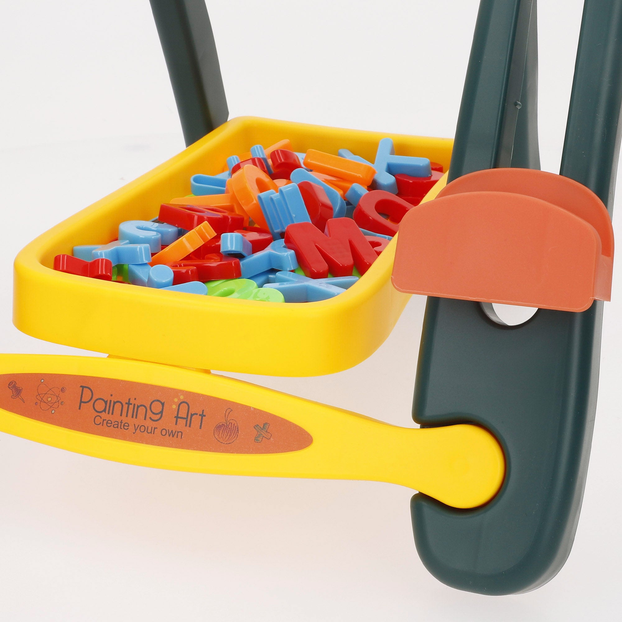 Quadro branco magnético 2 em 1 Good Idea com altura ajustável e acessórios.