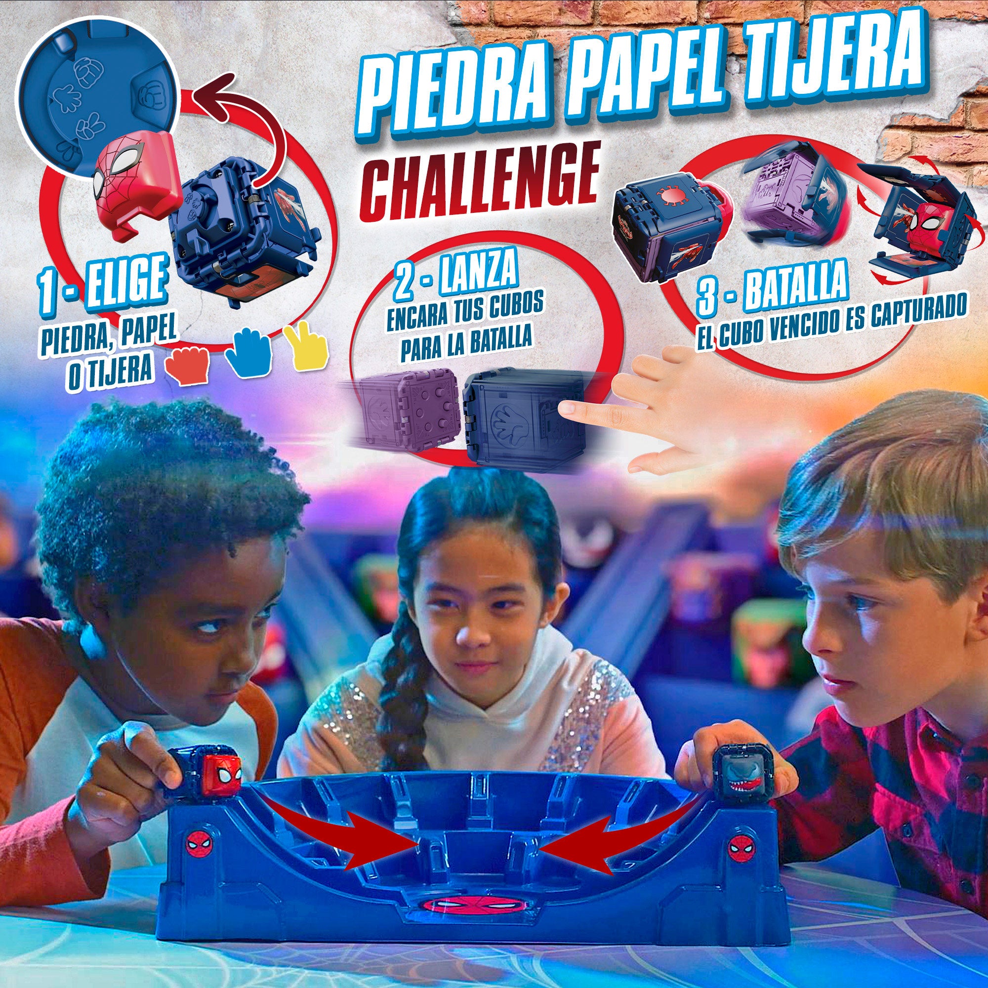 Cubos de Batalha Marvel Homem-Aranha Arena de Batalha