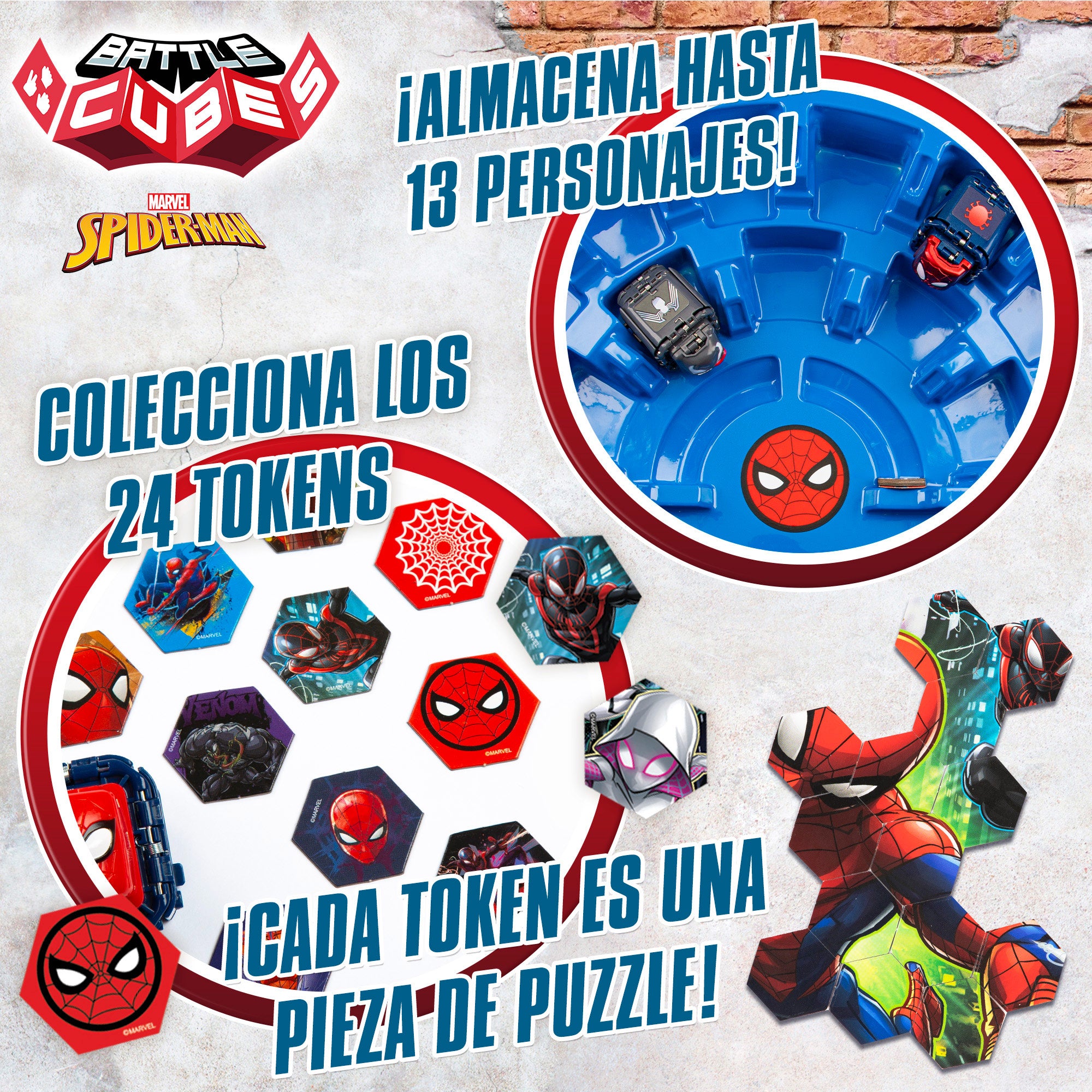 Cubos de Batalha Marvel Homem-Aranha Arena de Batalha
