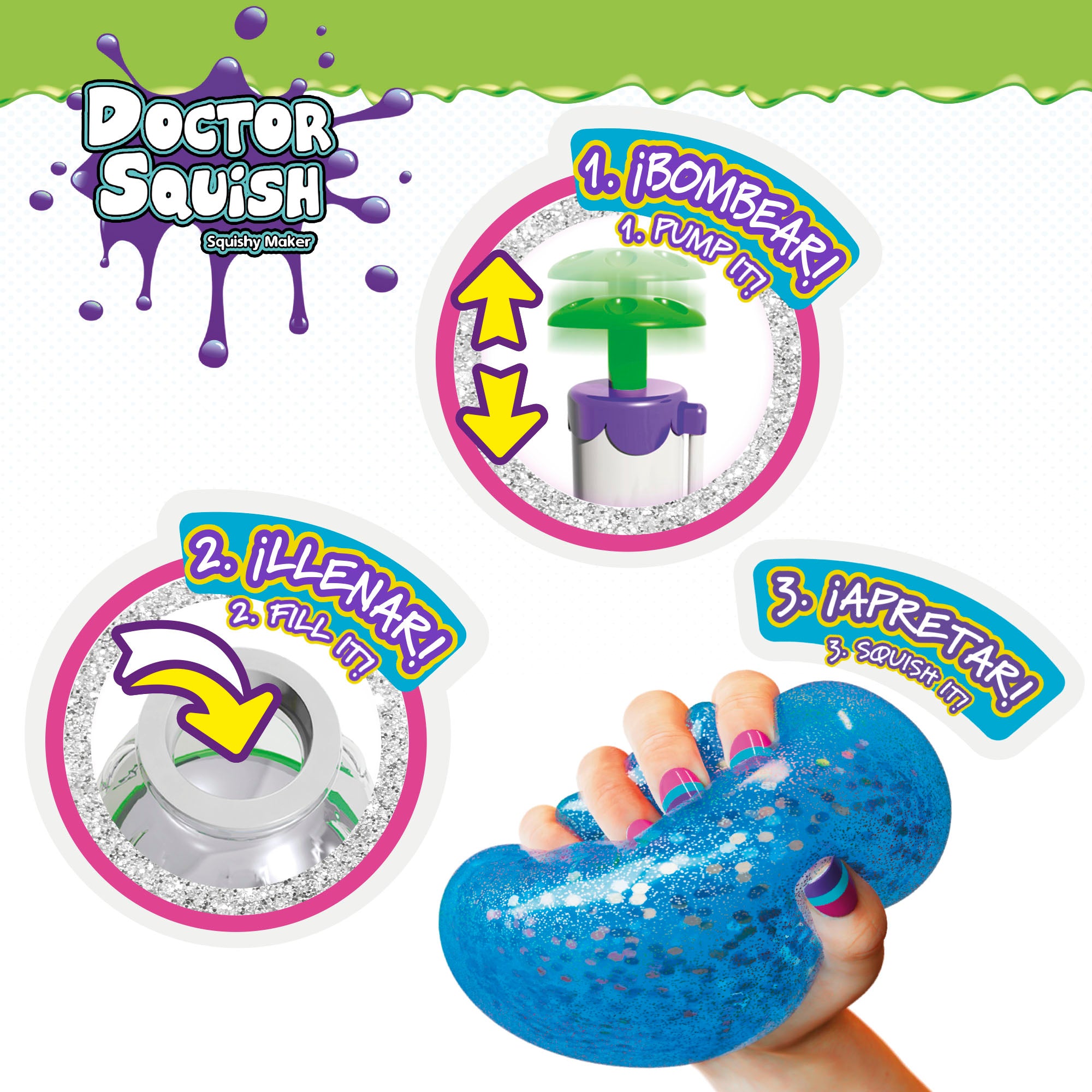 Fábrica de Bolas de Slime Anti-Stress Doctor Squish