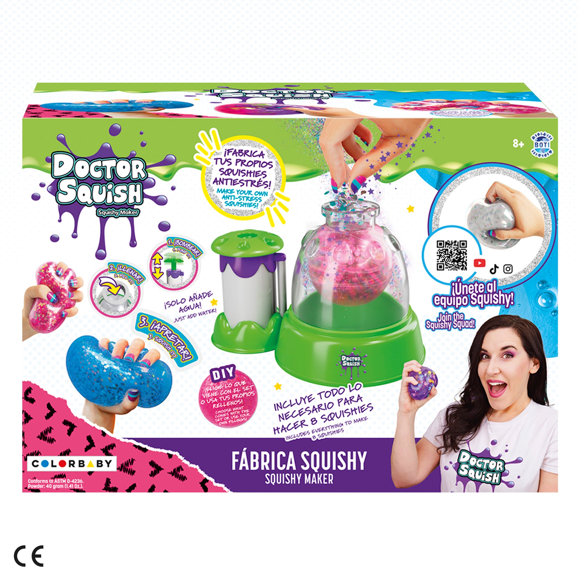Fábrica de Bolas de Slime Anti-Stress Doctor Squish