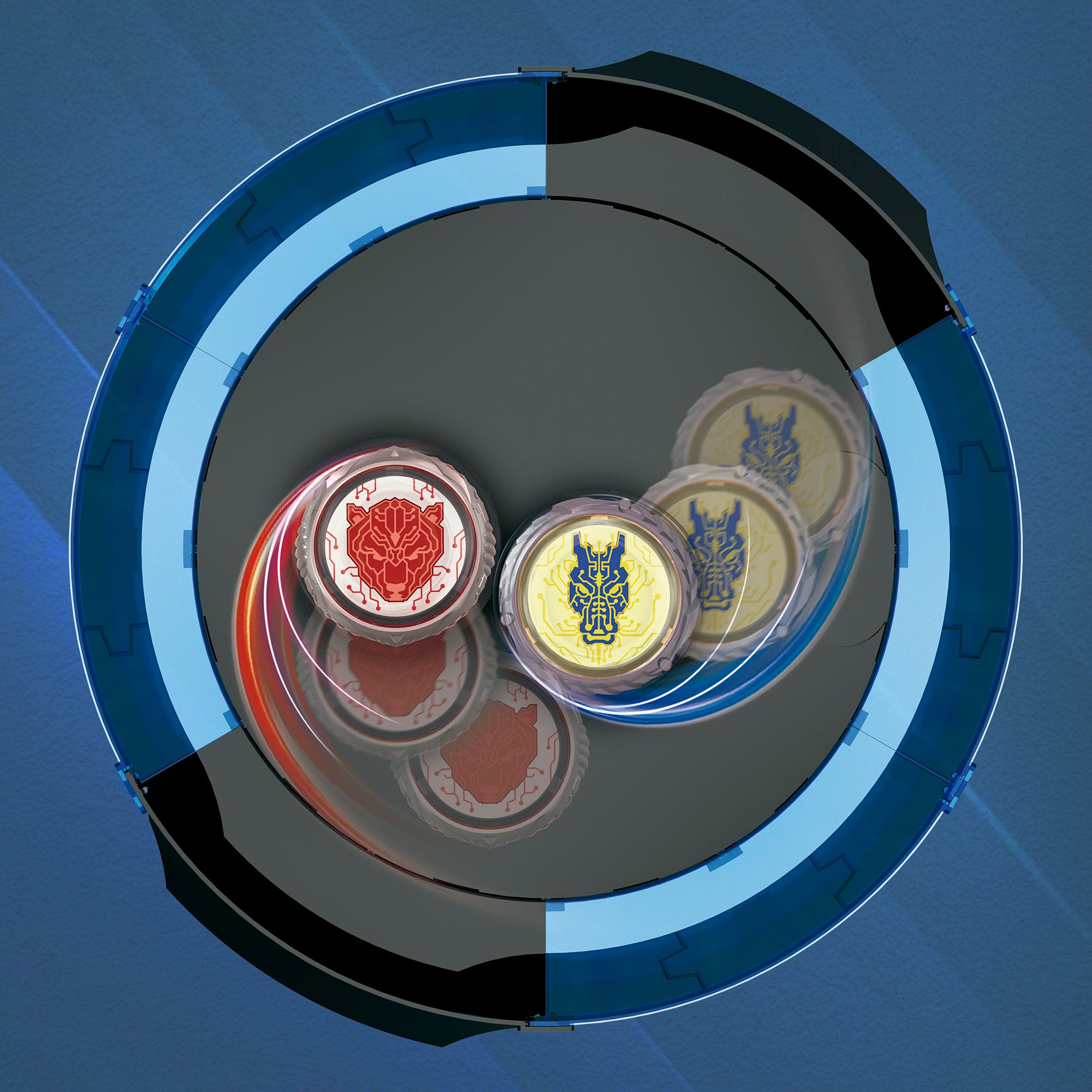 Arena Infinity Tornado Set, Espadas e Piões: Dragão da Água vs. Urso Flamejante