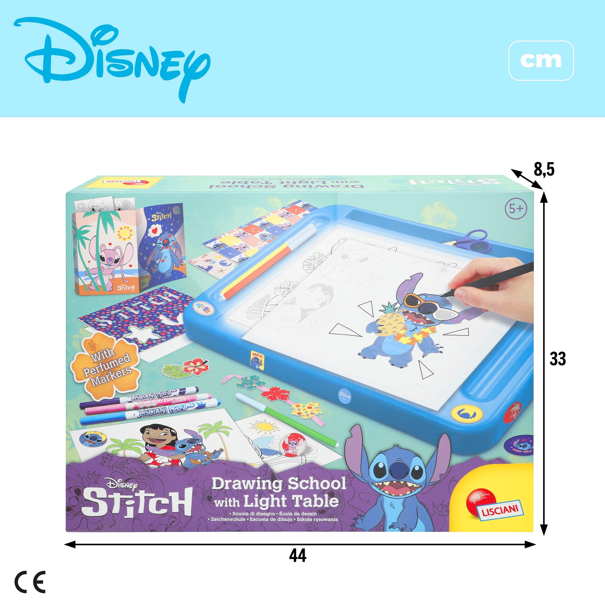 Mesa de desenho iluminada do Stitch da Disney