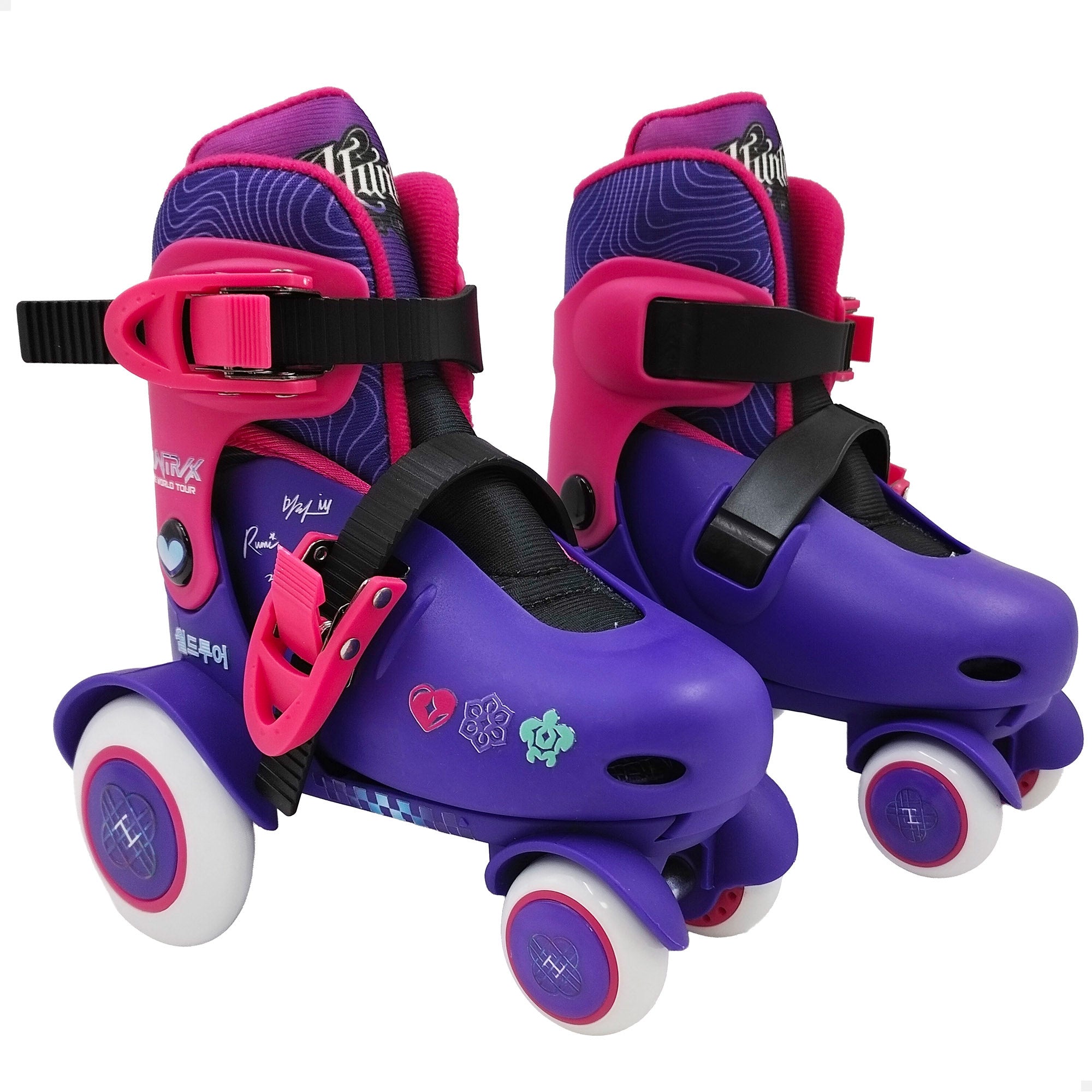 KPop Demon Hunters Patins de 4 rodas tamanho 27-30,5 cm