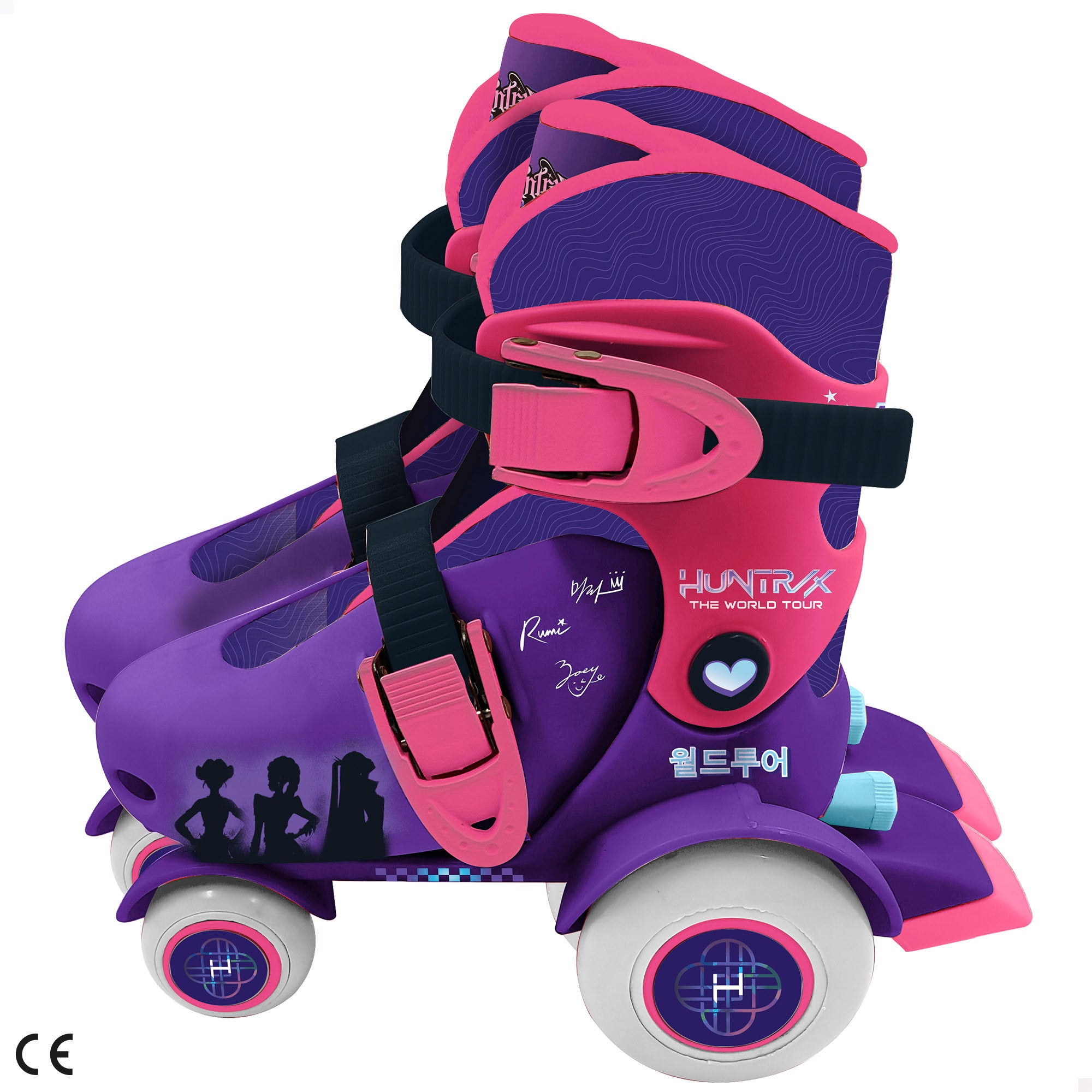 KPop Demon Hunters Patins de 4 rodas tamanho 27-30,5 cm