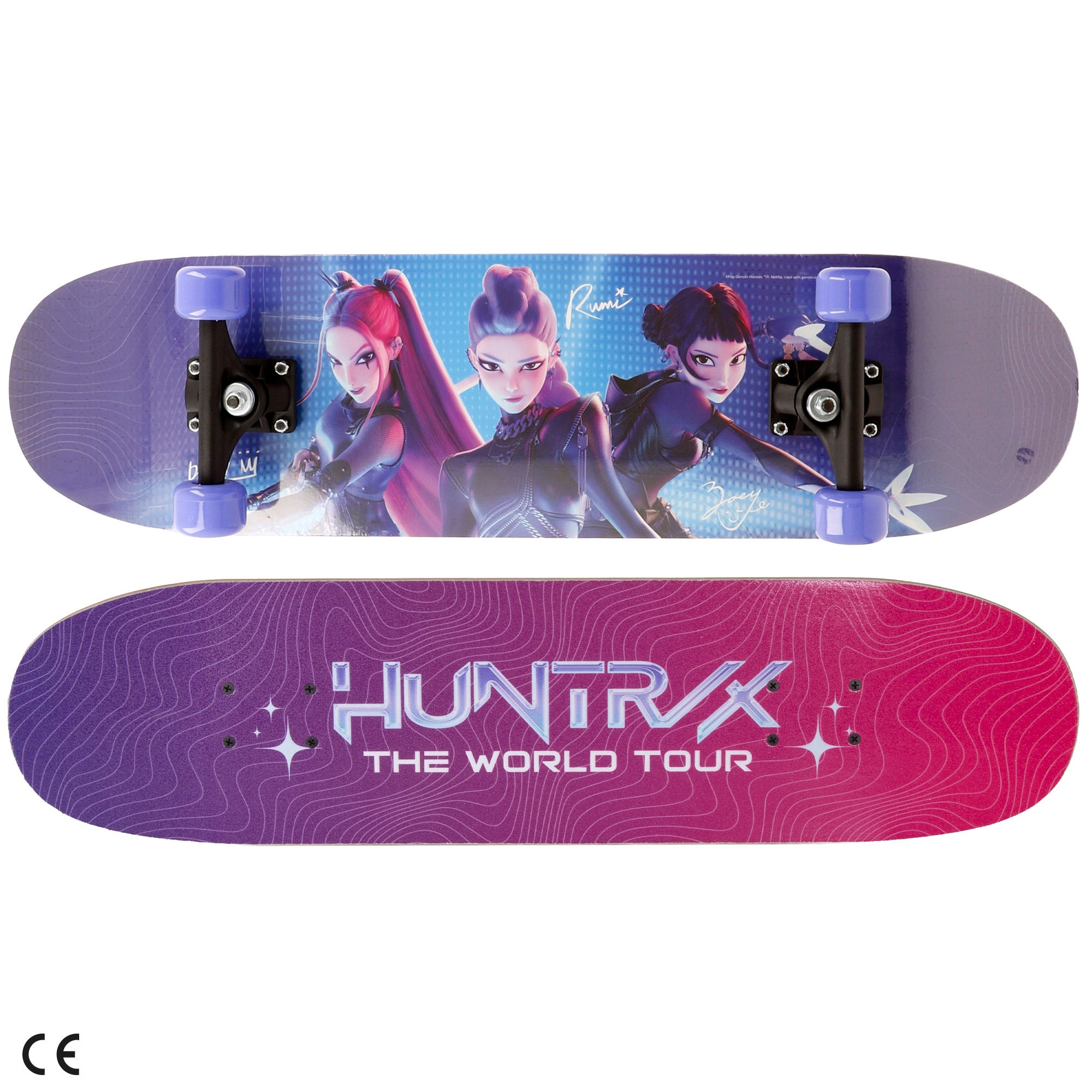 KPop Demon Hunters Skateboard madeira máx. 50 kg + 5 anos