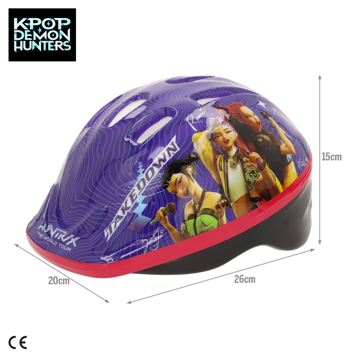 Capacete de criança KPop Demon Hunters 48-52 cm